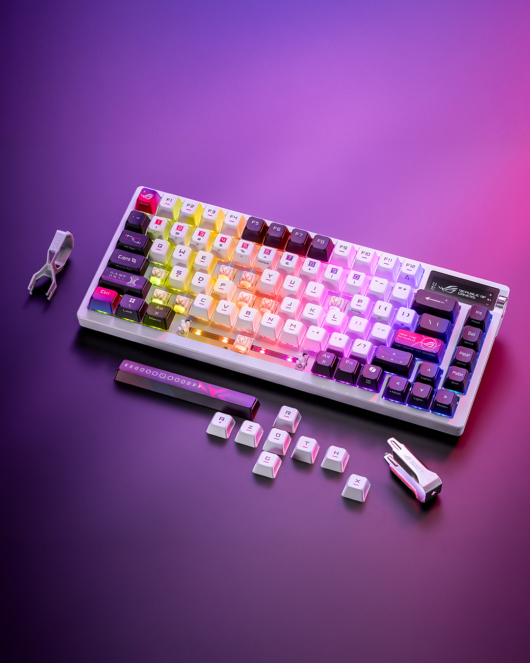 ASUS - 👀 She glows, hot-swappable, and has layersss. Build different. 🖤 ...