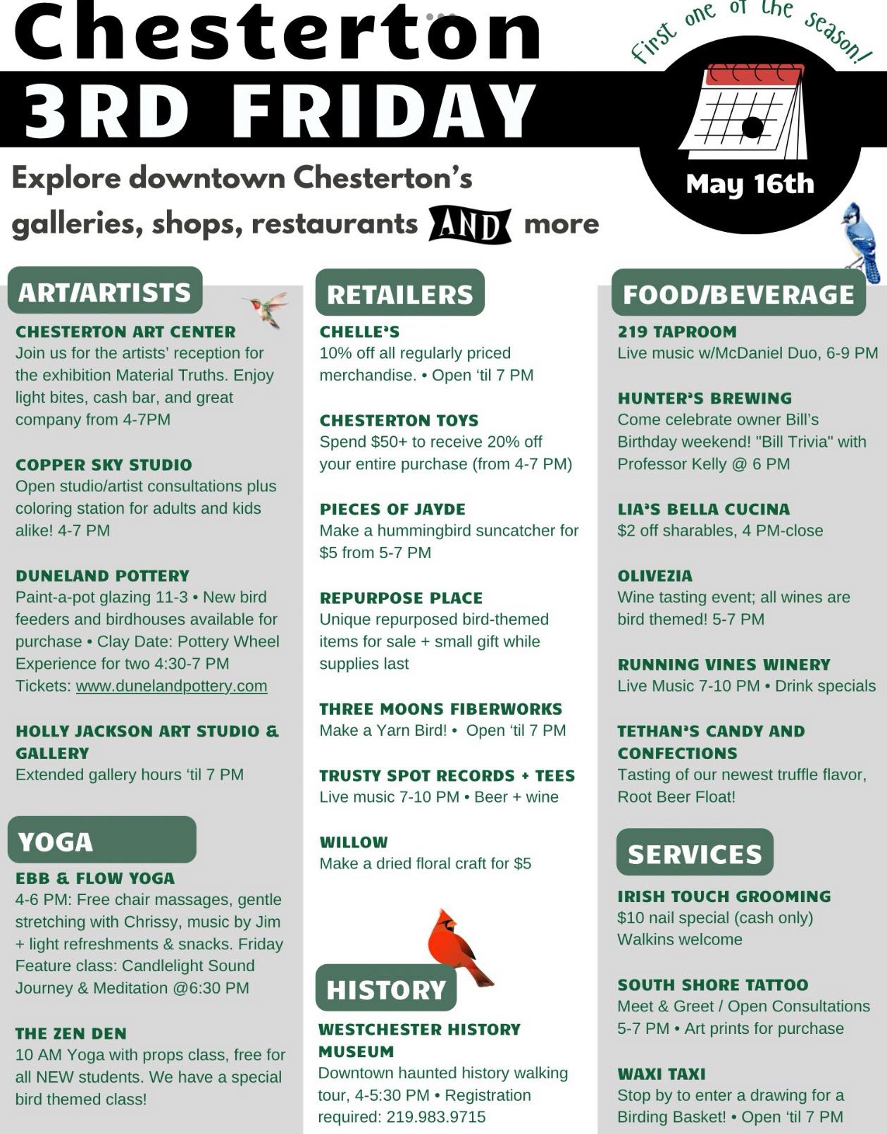 Town - THIRD FRIDAYS to open its 2025 season on Friday May 16 in ...