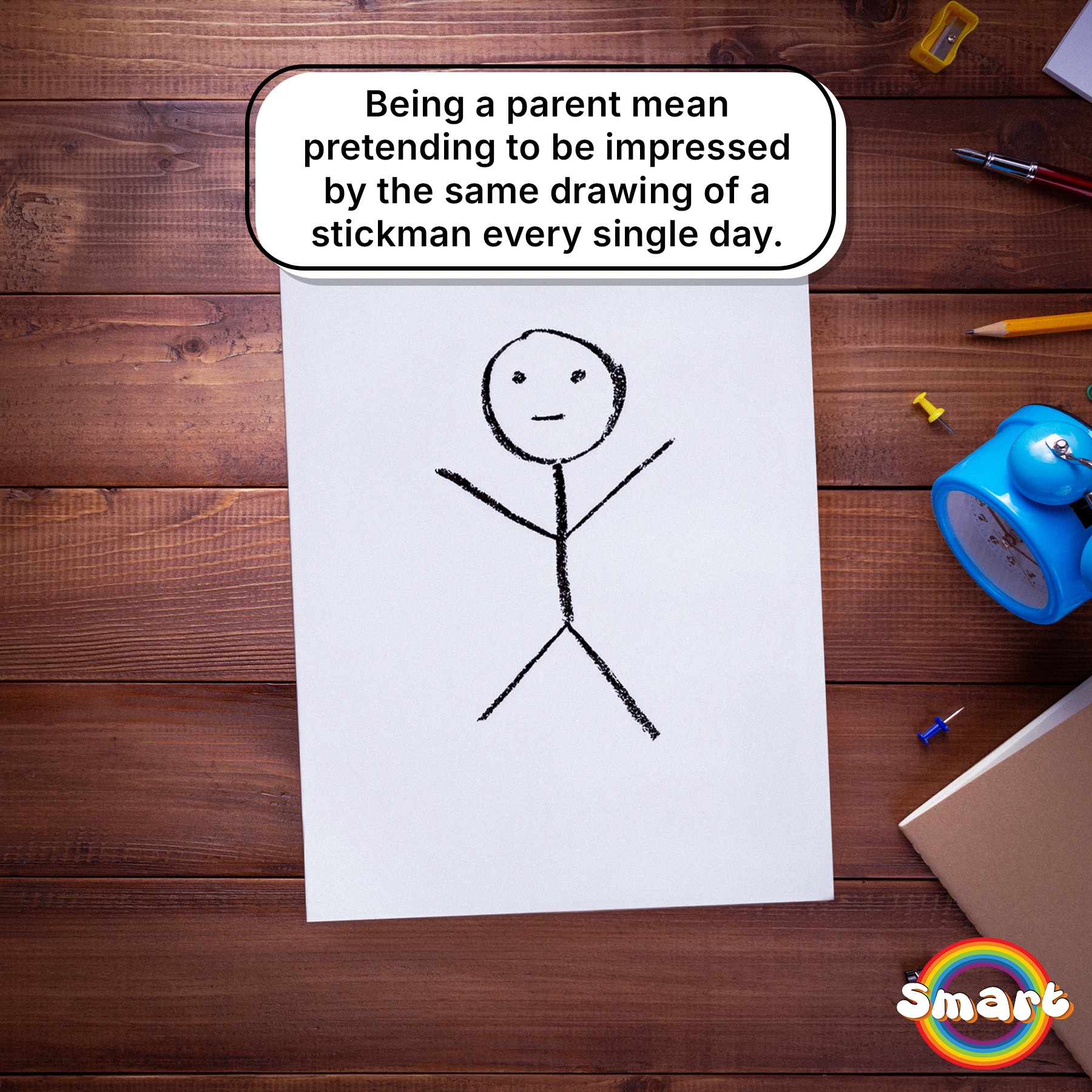 RainbowSmart - Parenting: where the same stickman drawing gets a ...