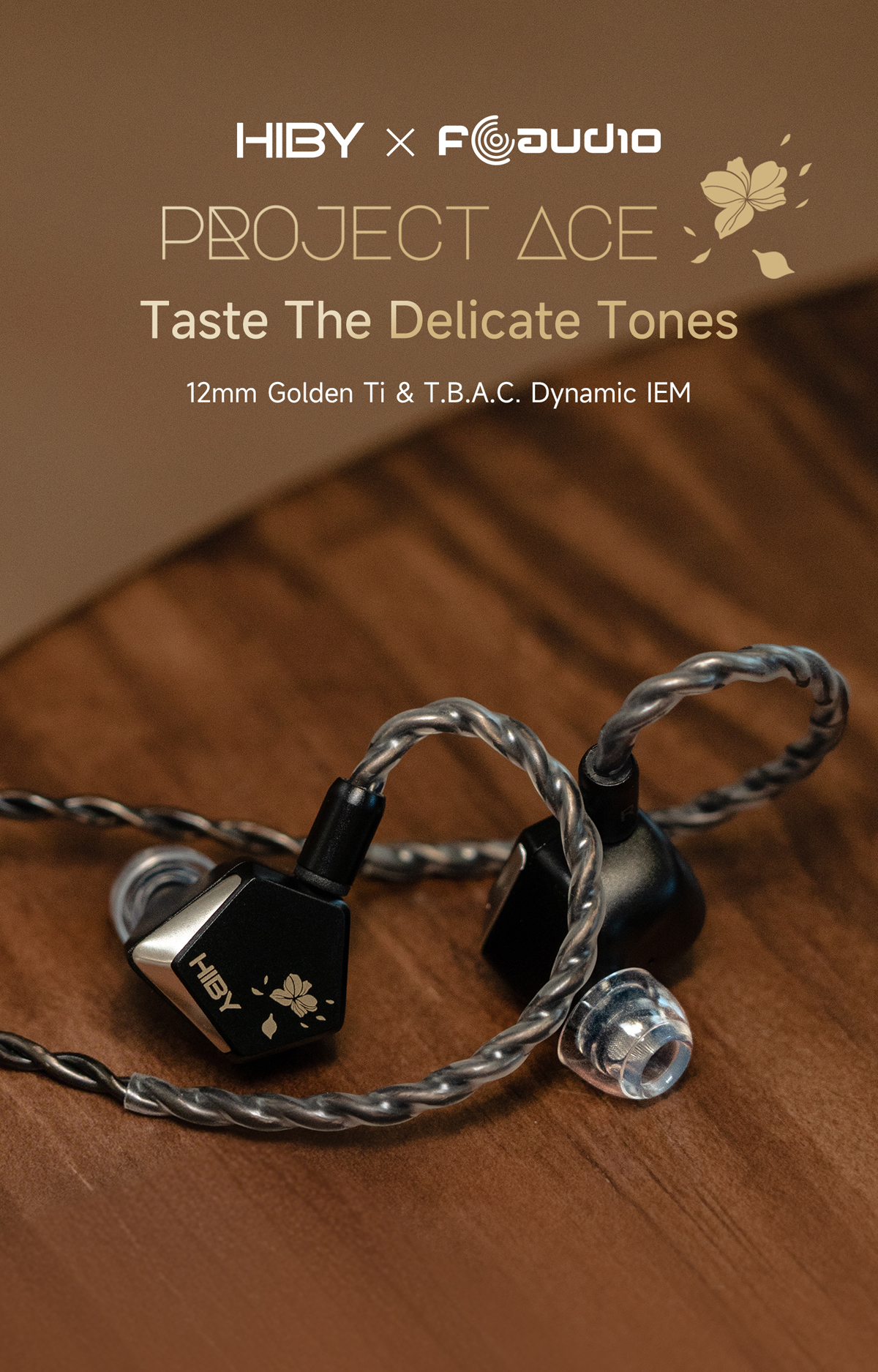 HiBy × FAudio – Project Ace JP 12 mm Golden Ti & T.B.A.C. Dynamic 