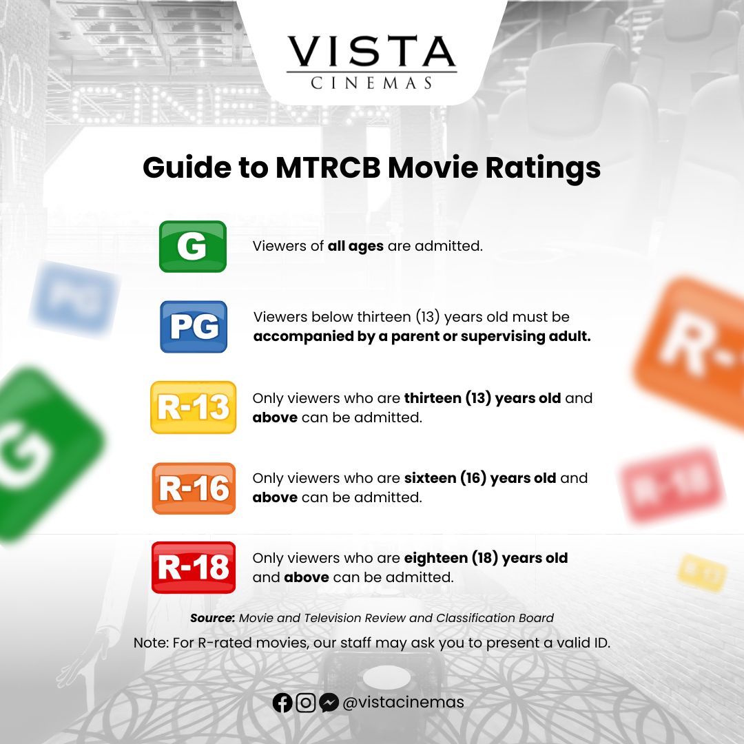 Vista - Know before you go! Check out the MTRCB movie ratings and be ...
