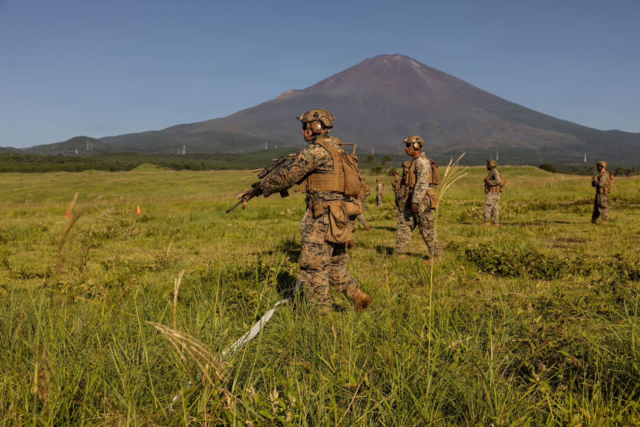 8月25日、キャンプ富士諸職種共同訓練センターにおいて、第3海兵師団