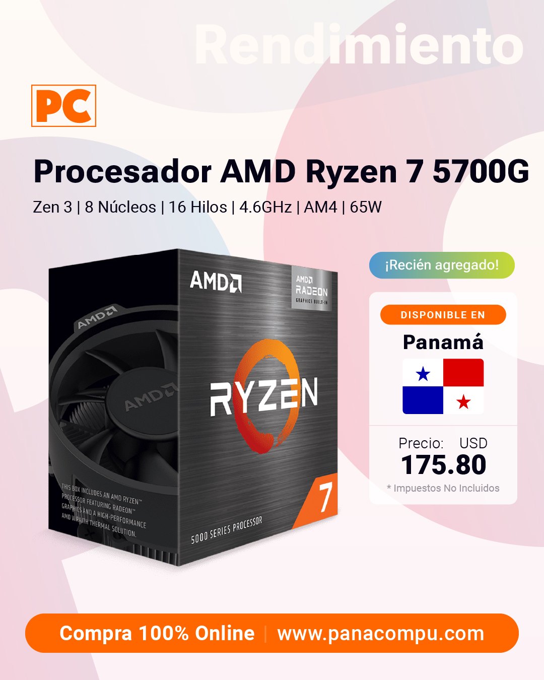 Pana - Desempeño de élite, gráficos integrados. El AMD Ryzen 7 5700G es ...