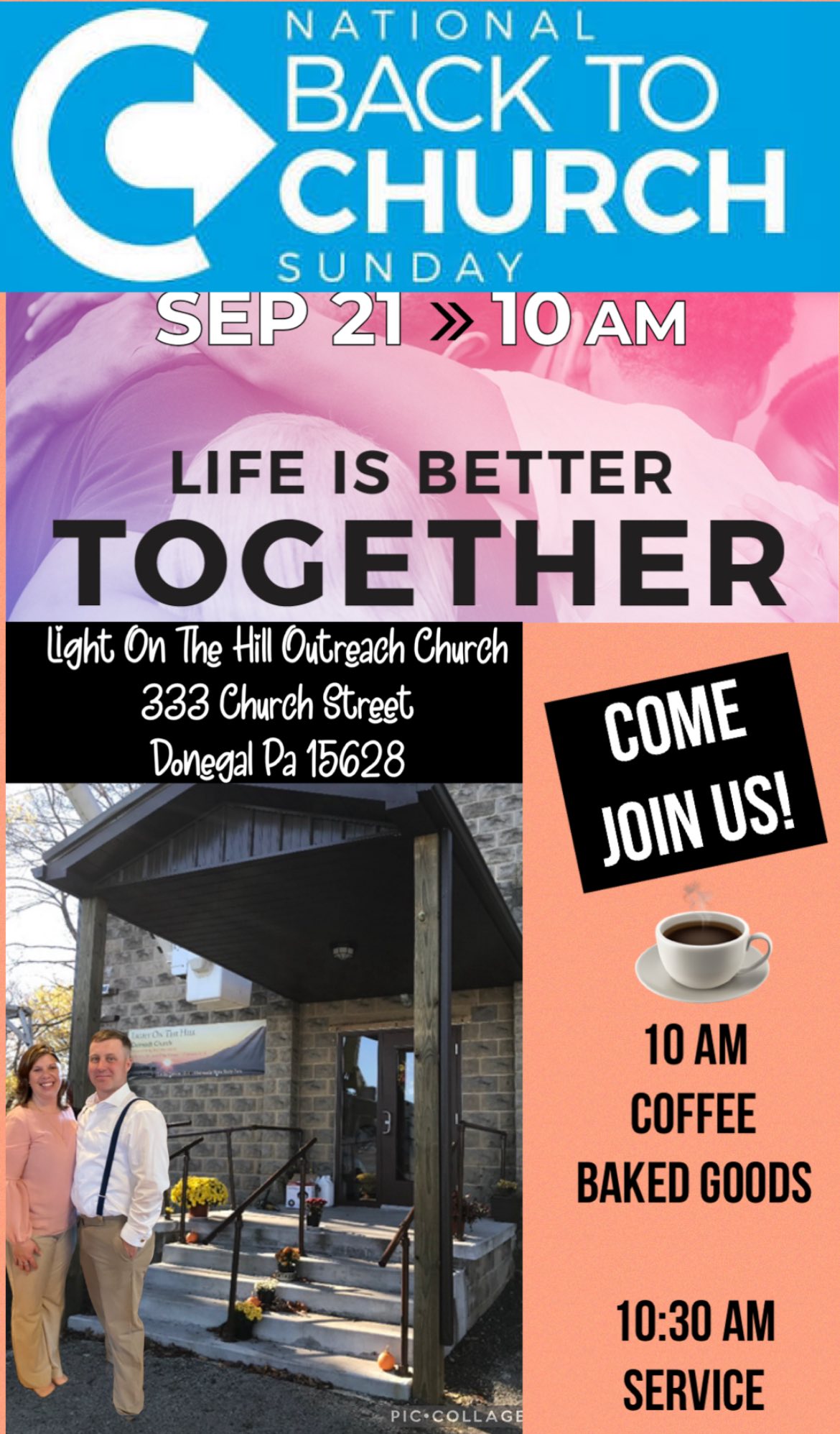 Light - Today….September 21, 2025 is “National Back To Church Sunday ...