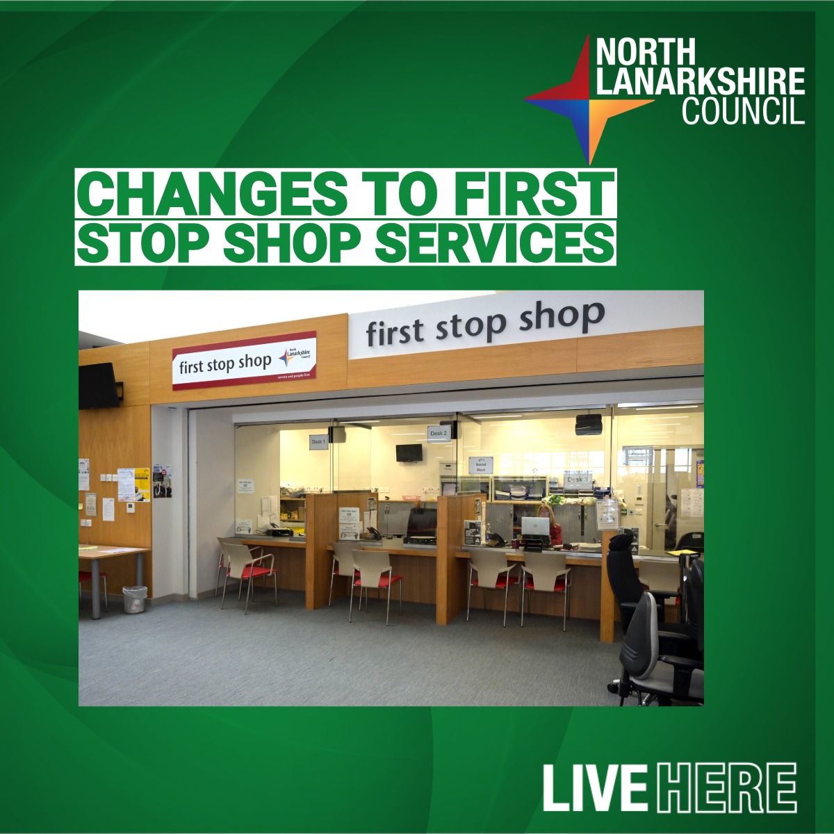 My - We’re making changes to our First Stop Shops. From the 2 June 2025 ...
