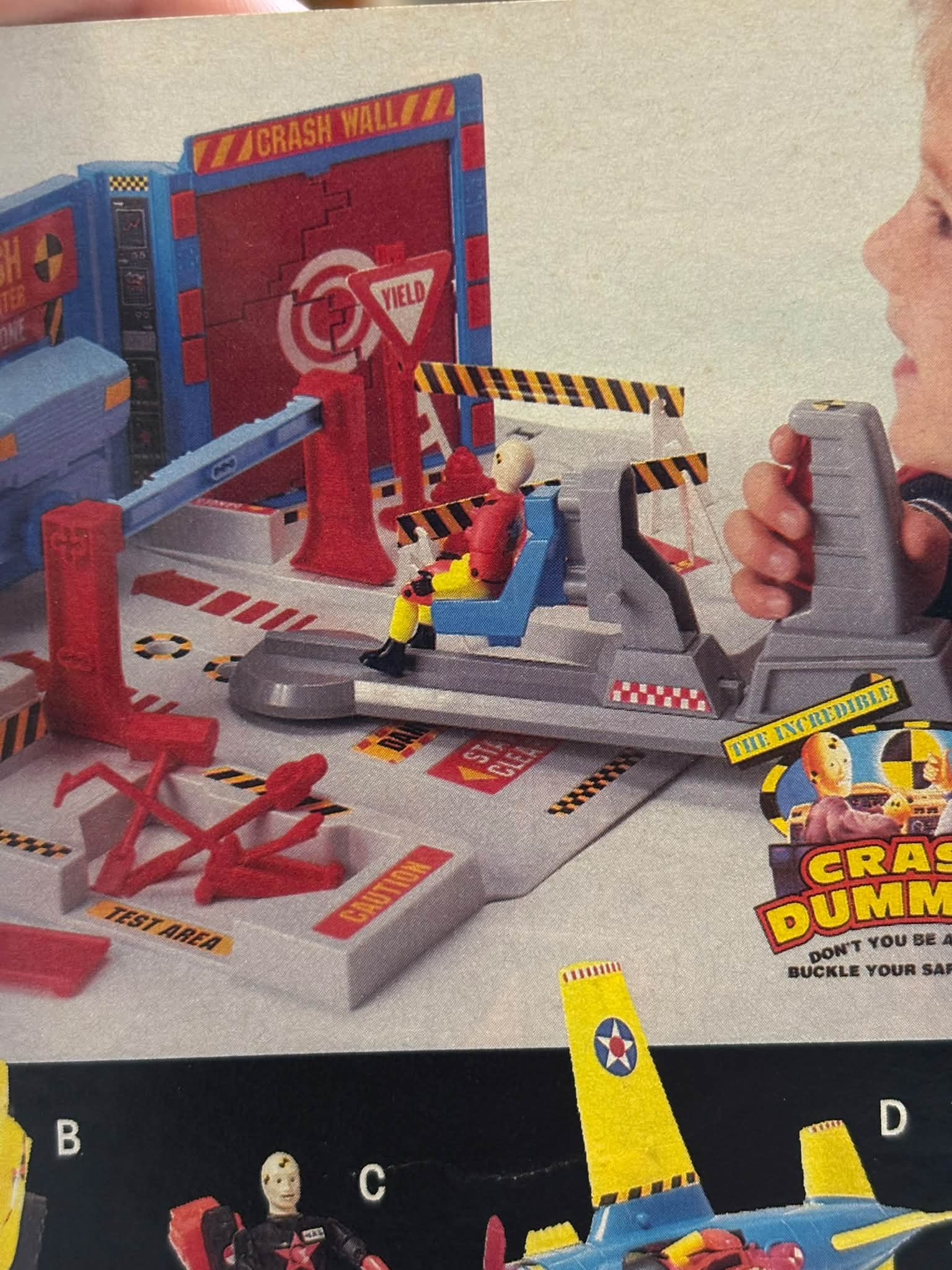1993 Crash Test Dummies and X-Men Toy Biz Sears Catalogue Pages