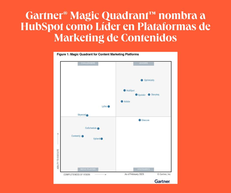 HubSpot - HubSpot ha sido nombrado Líder en el Magic Quadrant™ de ...