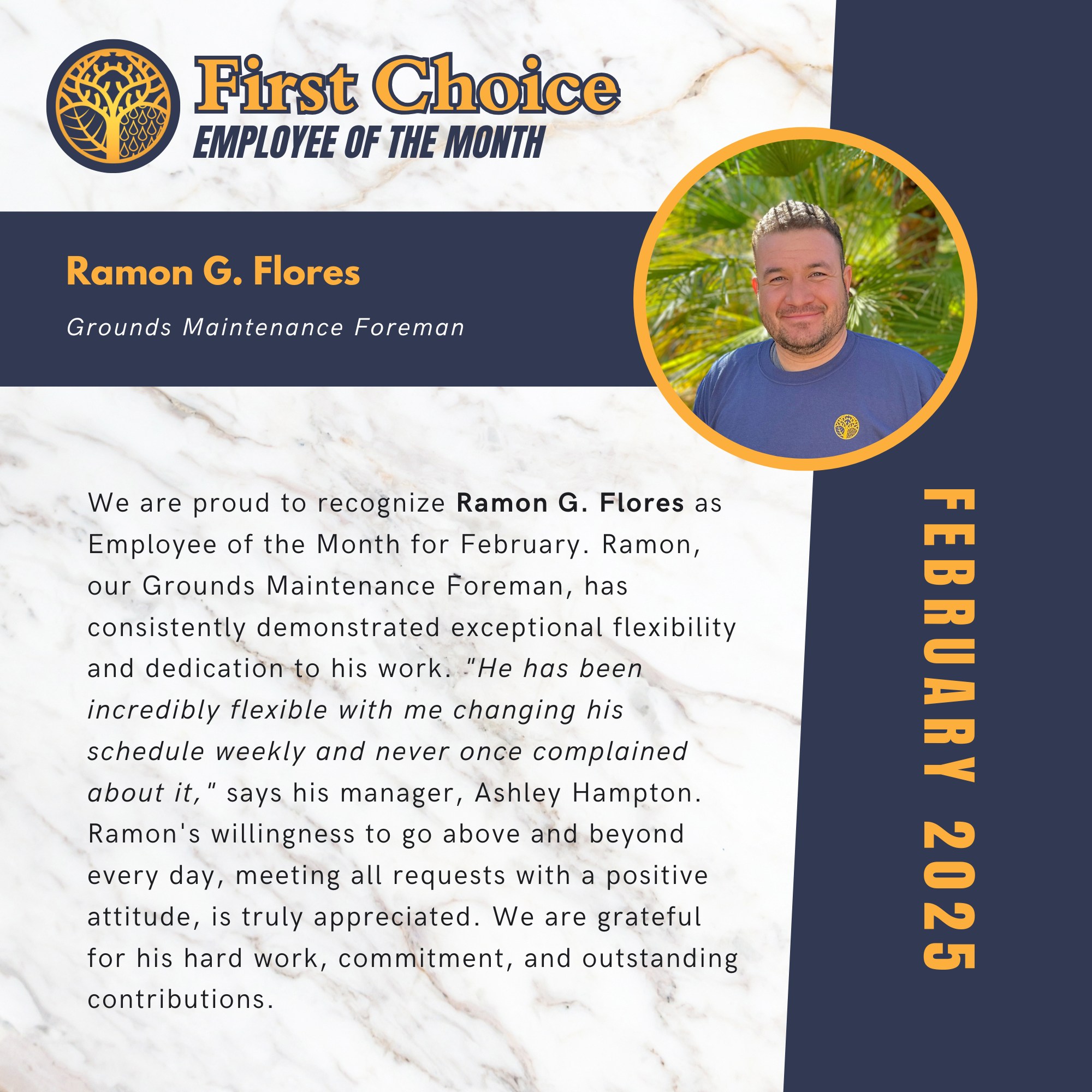 First - 🌟 Employee of the Month – February 🌟 We are beyond proud to ...
