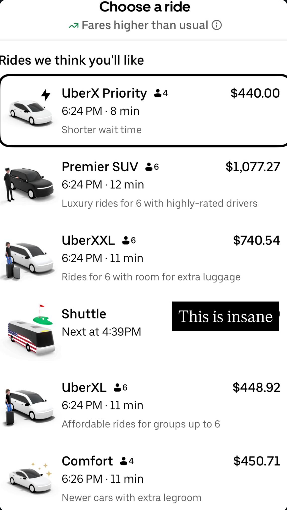Uber rates today from the Ryder Cup... - LongIsland WiseGuy | Facebook