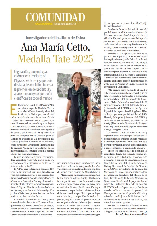 Instituto de Física UNAM - ¡Consulta la Gaceta UNAM y descubre por qué ...
