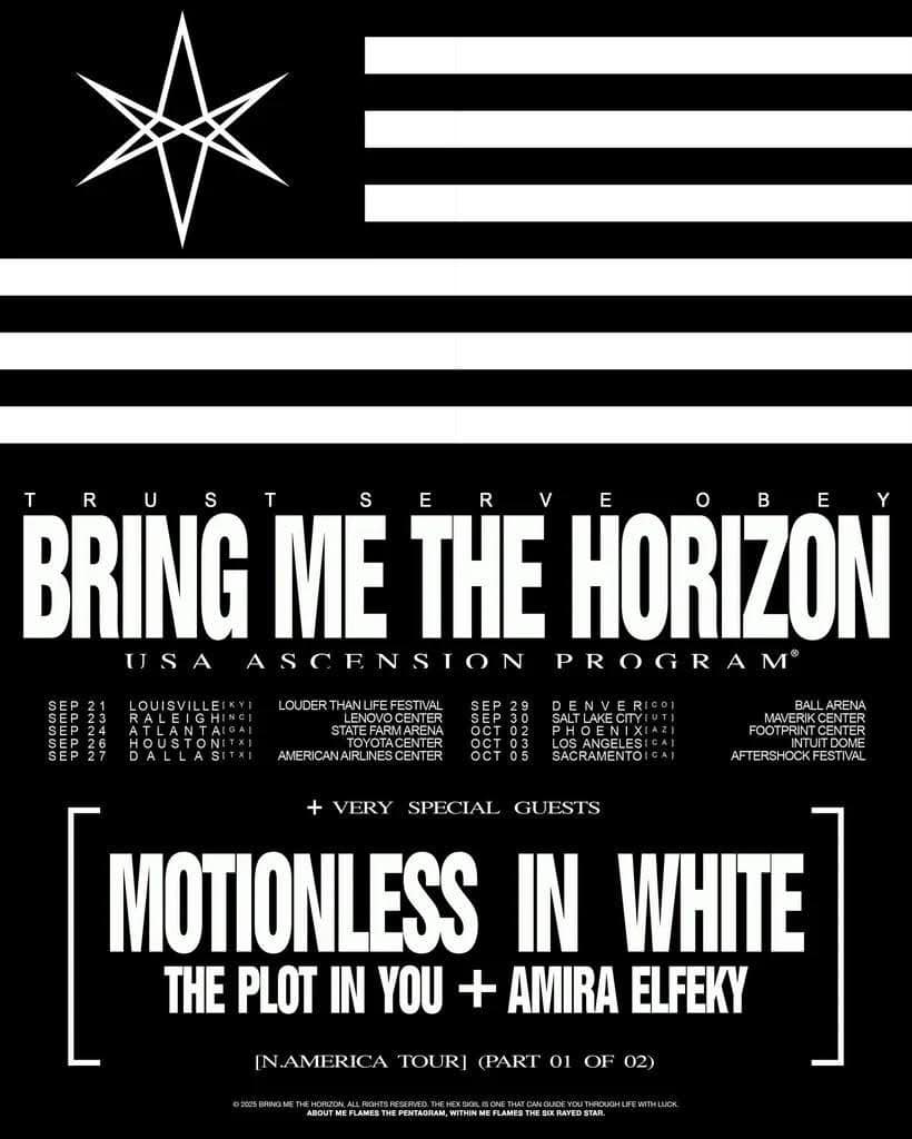 BRING ME THE HORIZON announce 2026 Spring North American Tour with