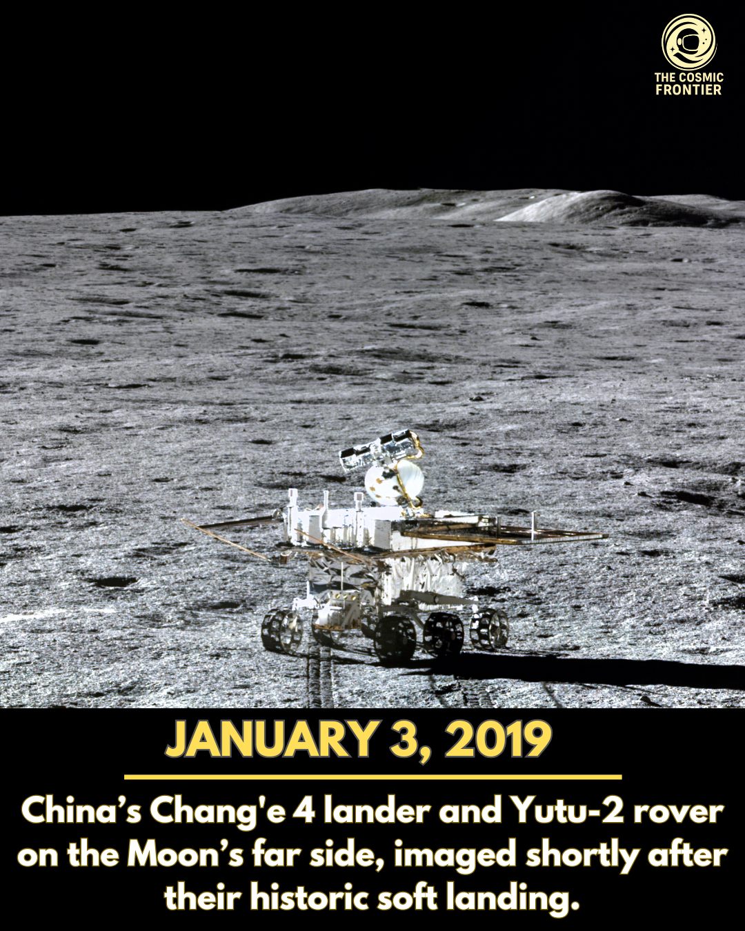 The Cosmic - This image captures a landmark moment in lunar exploration ...