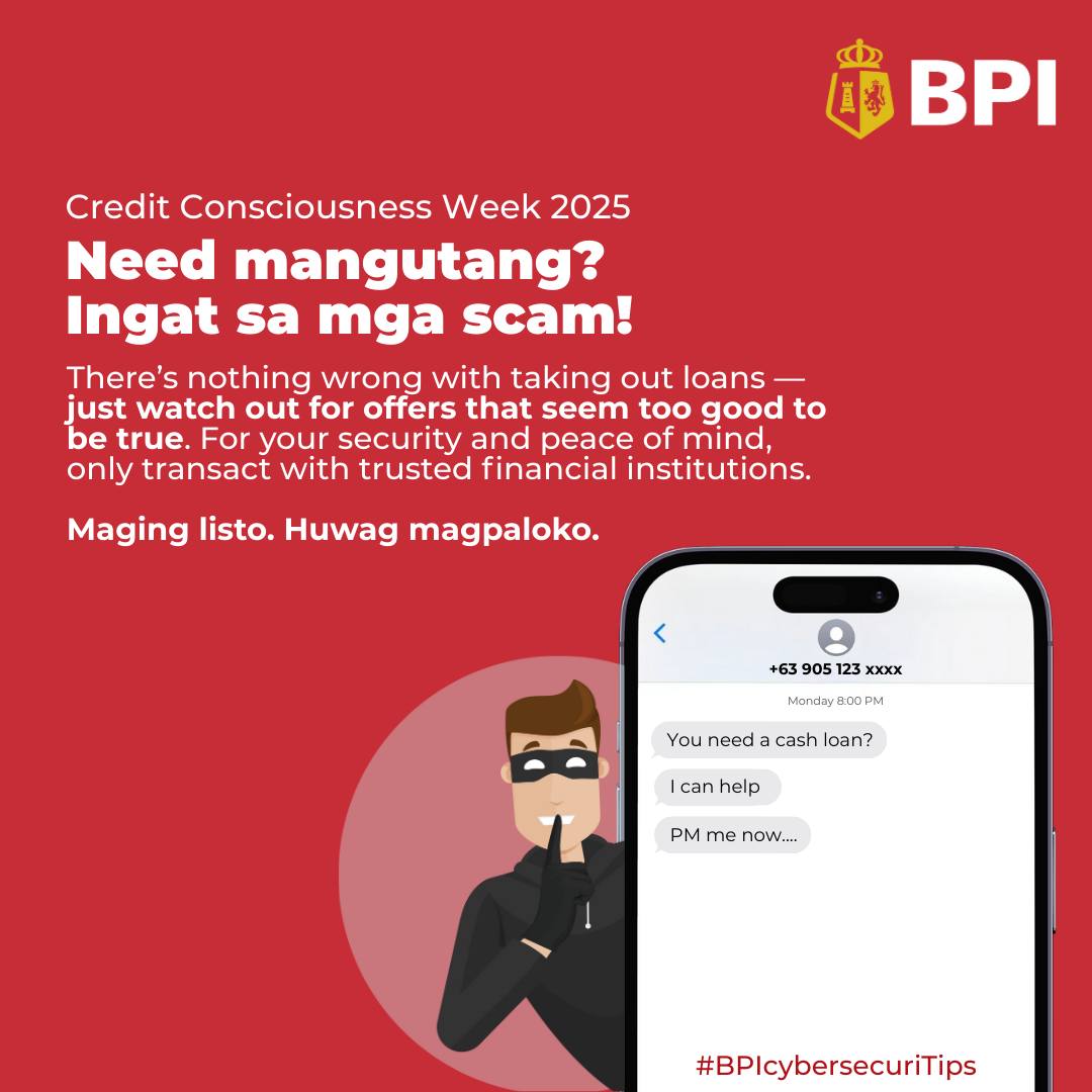 BPI - #BPIcybersecuriTips: Need extra funds? Be careful not to fall for ...