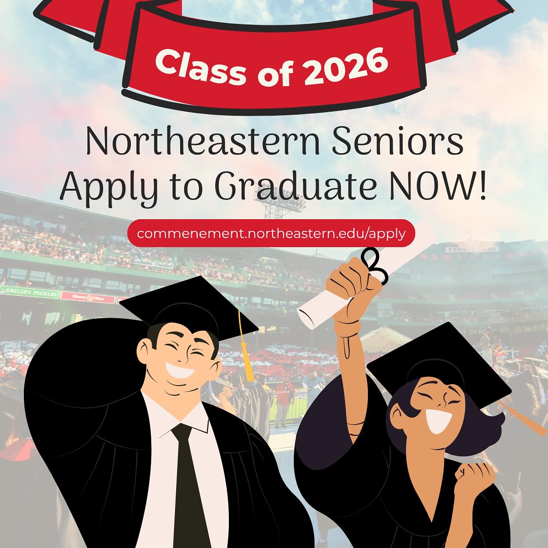 Northeastern - Our graduation journey begins now! 🎓 #NU2026 Apply to ...