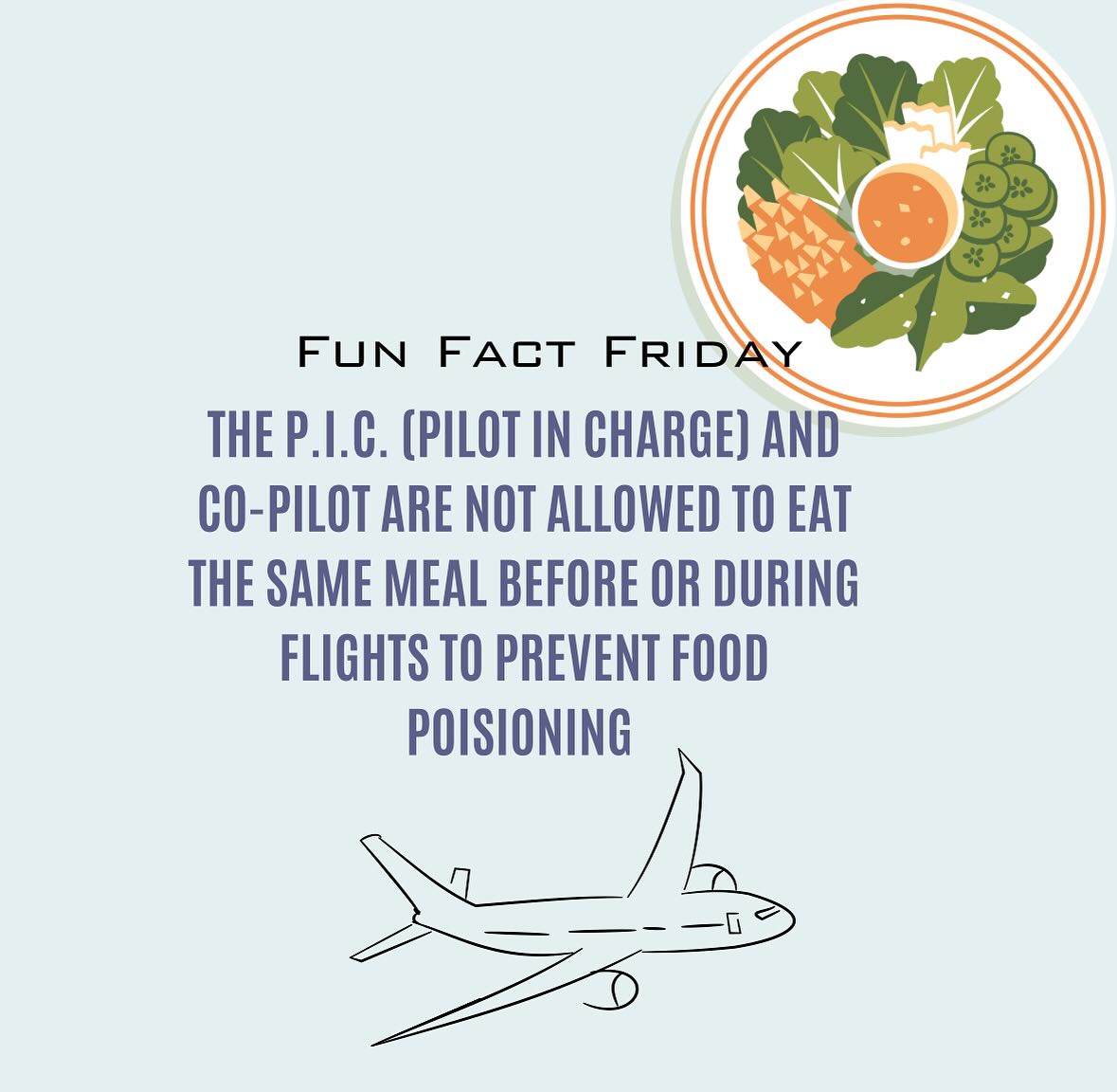 Fun fact Friday 🥗🧑‍ ️ If you have... - TCC Aviation Club
