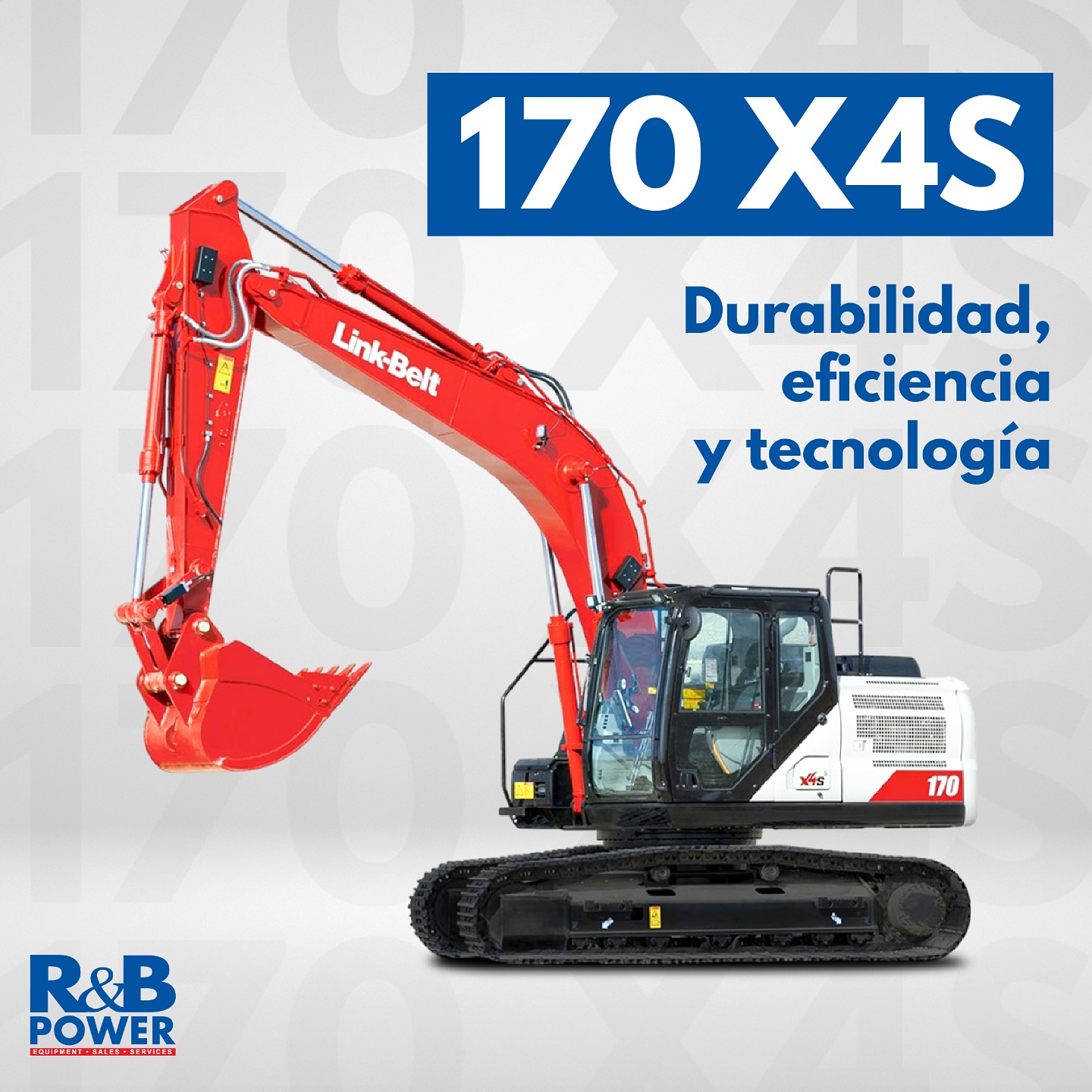 R&B - 🔹 ¡Presentamos la Link-Belt 170 X4S! 🔹 Durabilidad, eficiencia y ...
