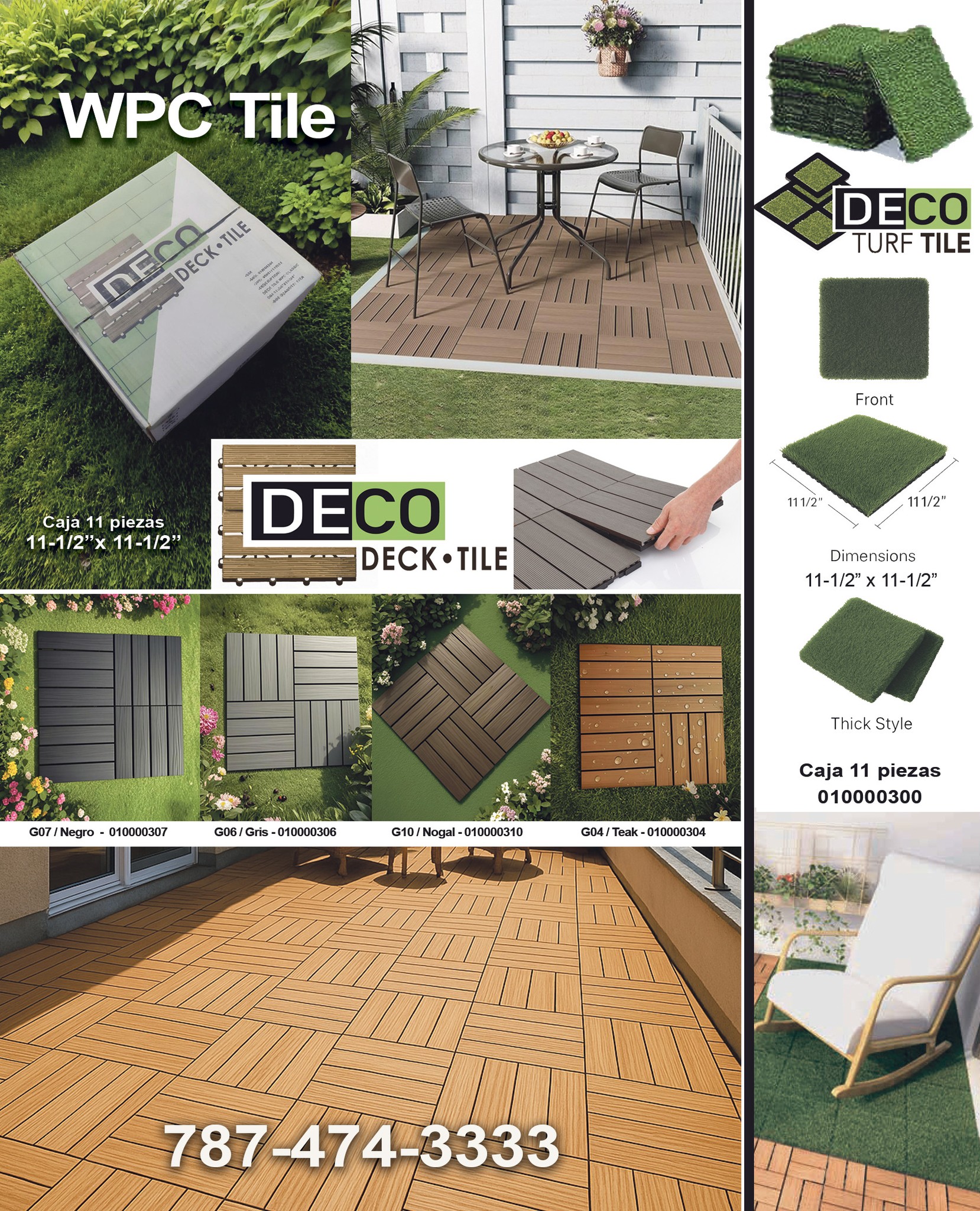Ferretería - 【＊﻿NUEVO＊】🌿🏡 El combo perfecto de WPC Tile y Turf Tile ...