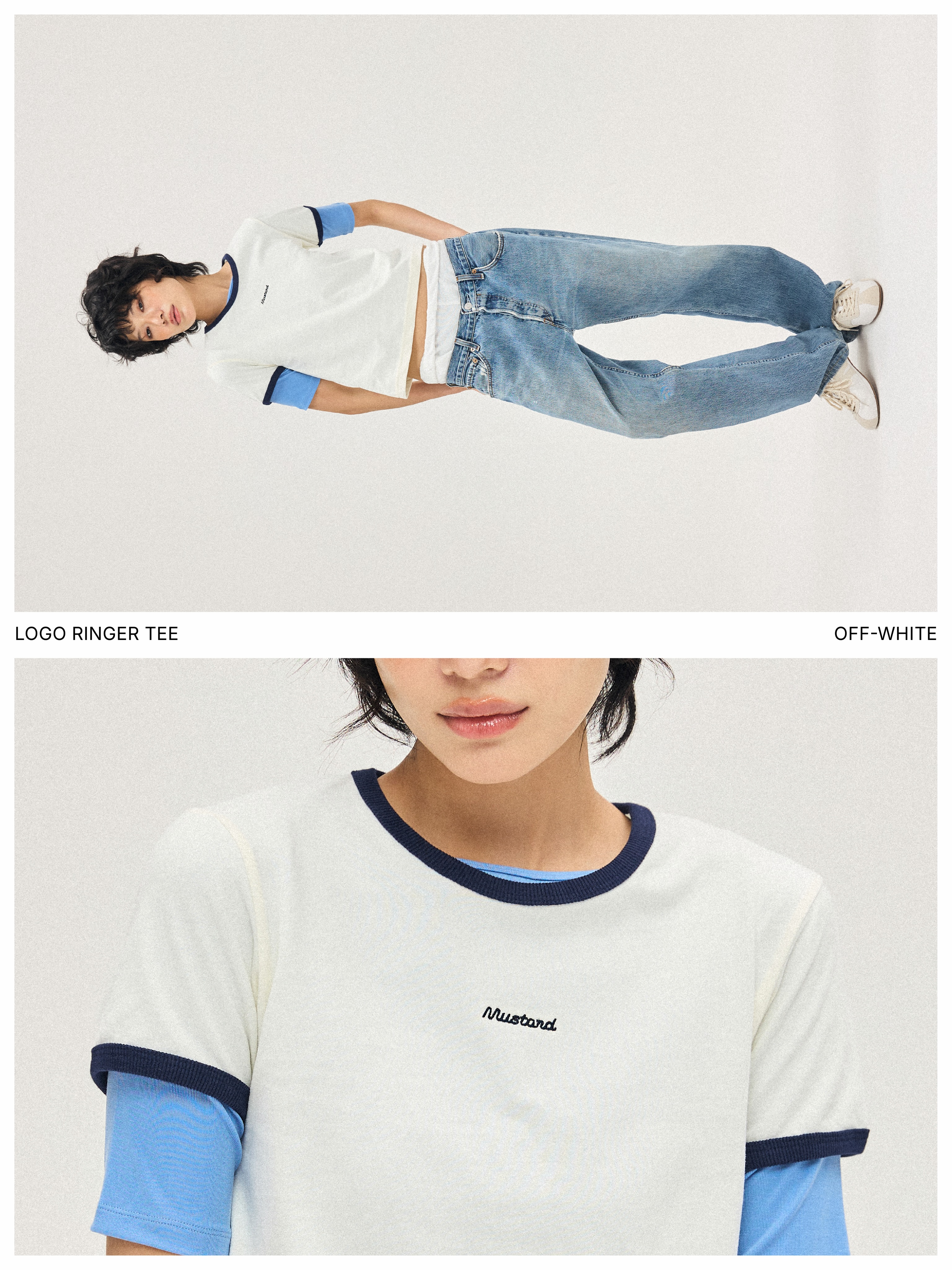 Mustard Logo Ringer Tee Inspired by Mustard's signature logo and