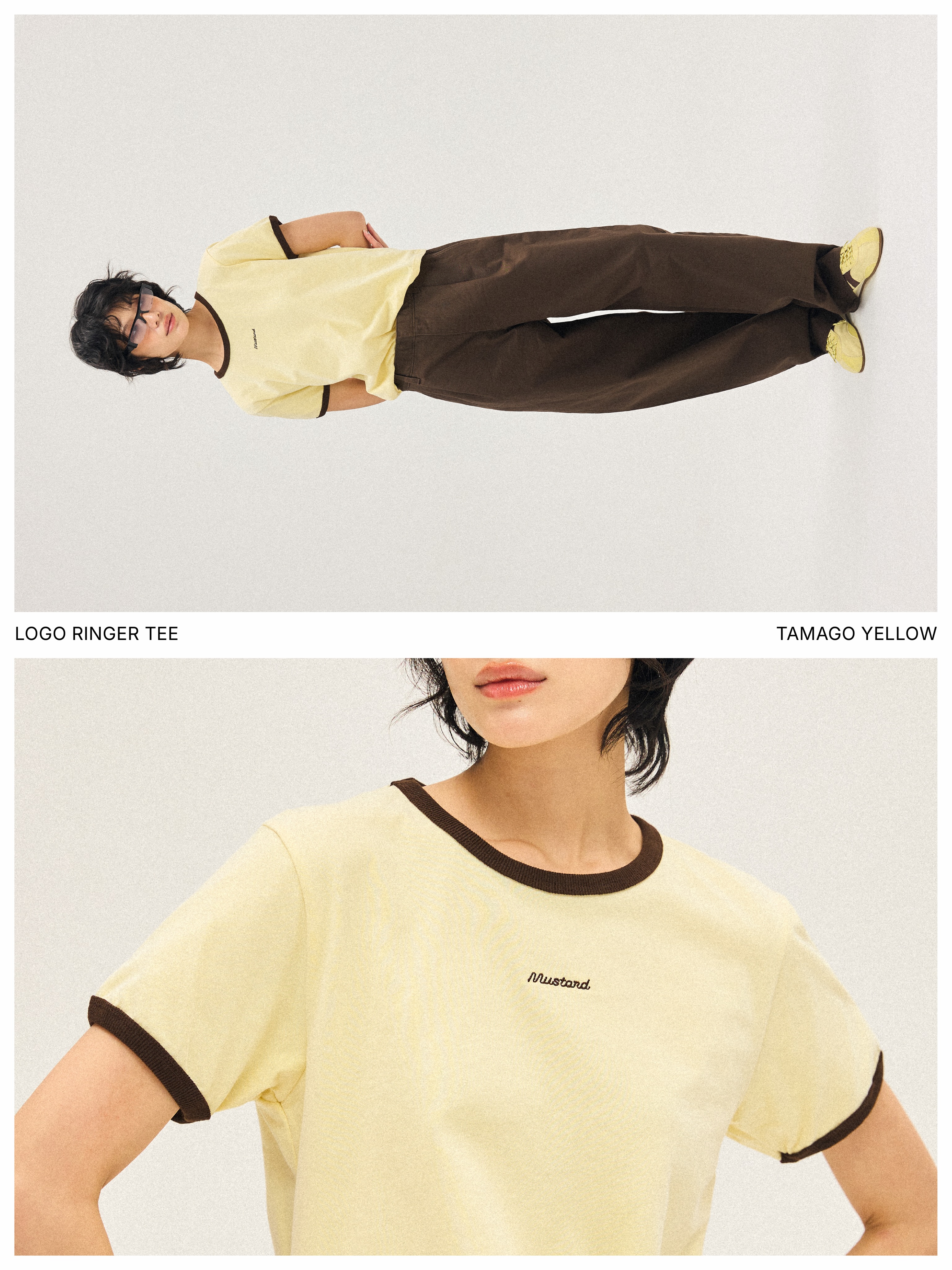 Mustard Logo Ringer Tee Inspired by Mustard's signature logo and