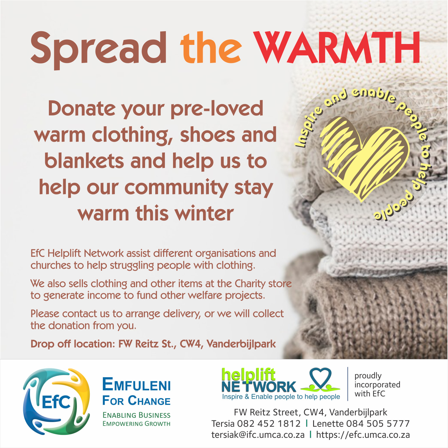 BIGGEST AND BEST CHARITY... - Helplift Network Vaal Triangle | Facebook