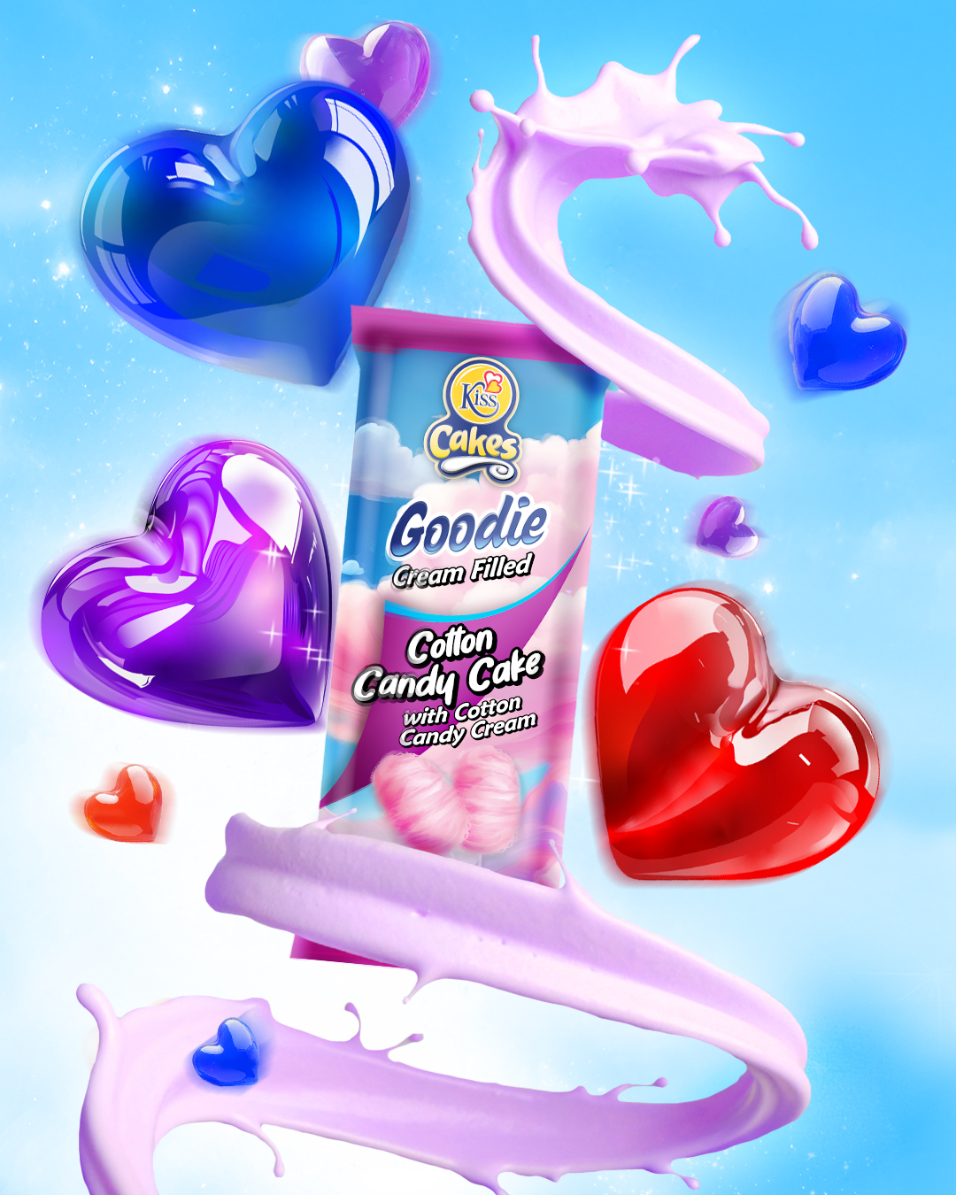Kiss - A swirl of sweetness and a sprinkle of magic, our cotton candy ...