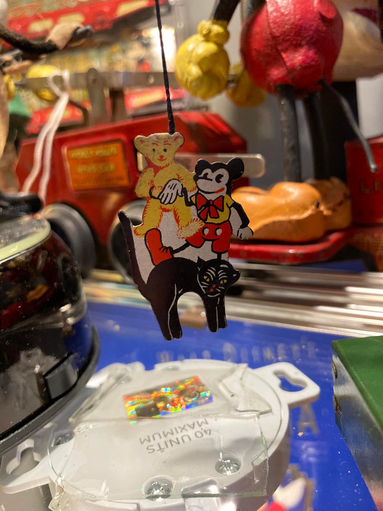 Vintage German Kellerman litho toy resembles Mickey Mouse