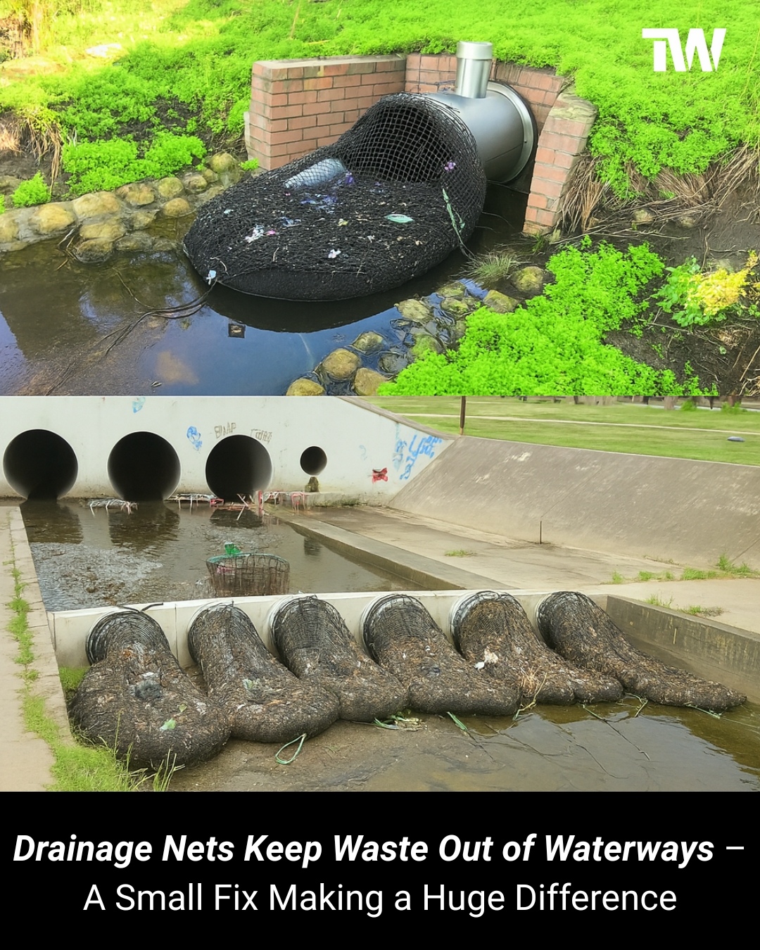 Techworm - 🌍♻️ How Drainage Nets Are Stopping Pollution at the Source ...