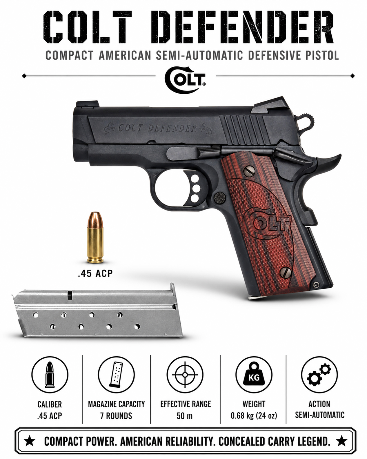 Inside the Colt Defender Series 90 — A Complete Exploded View