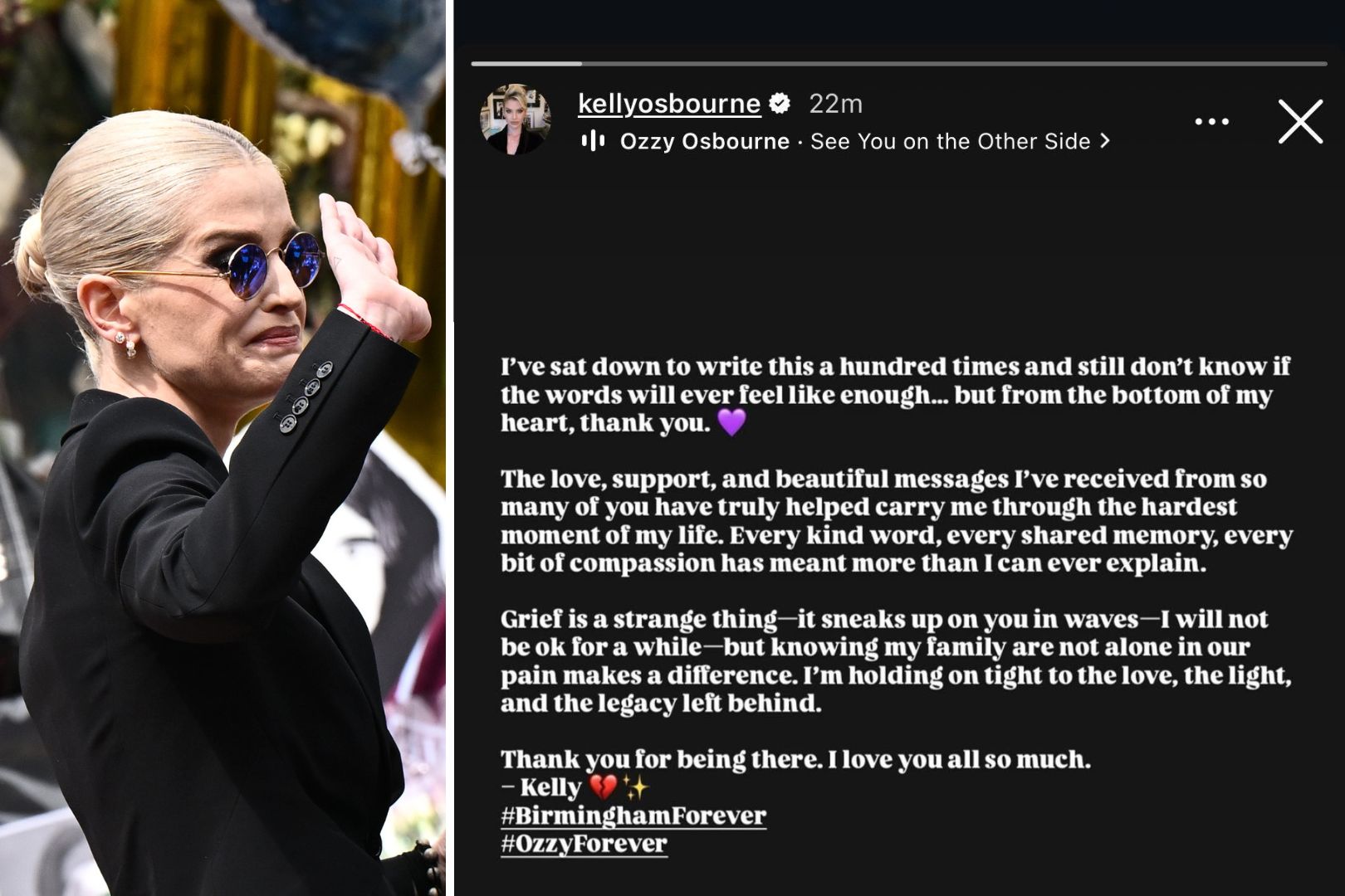 Loudwire - Kelly Osbourne's message to fans. All our love... | Facebook