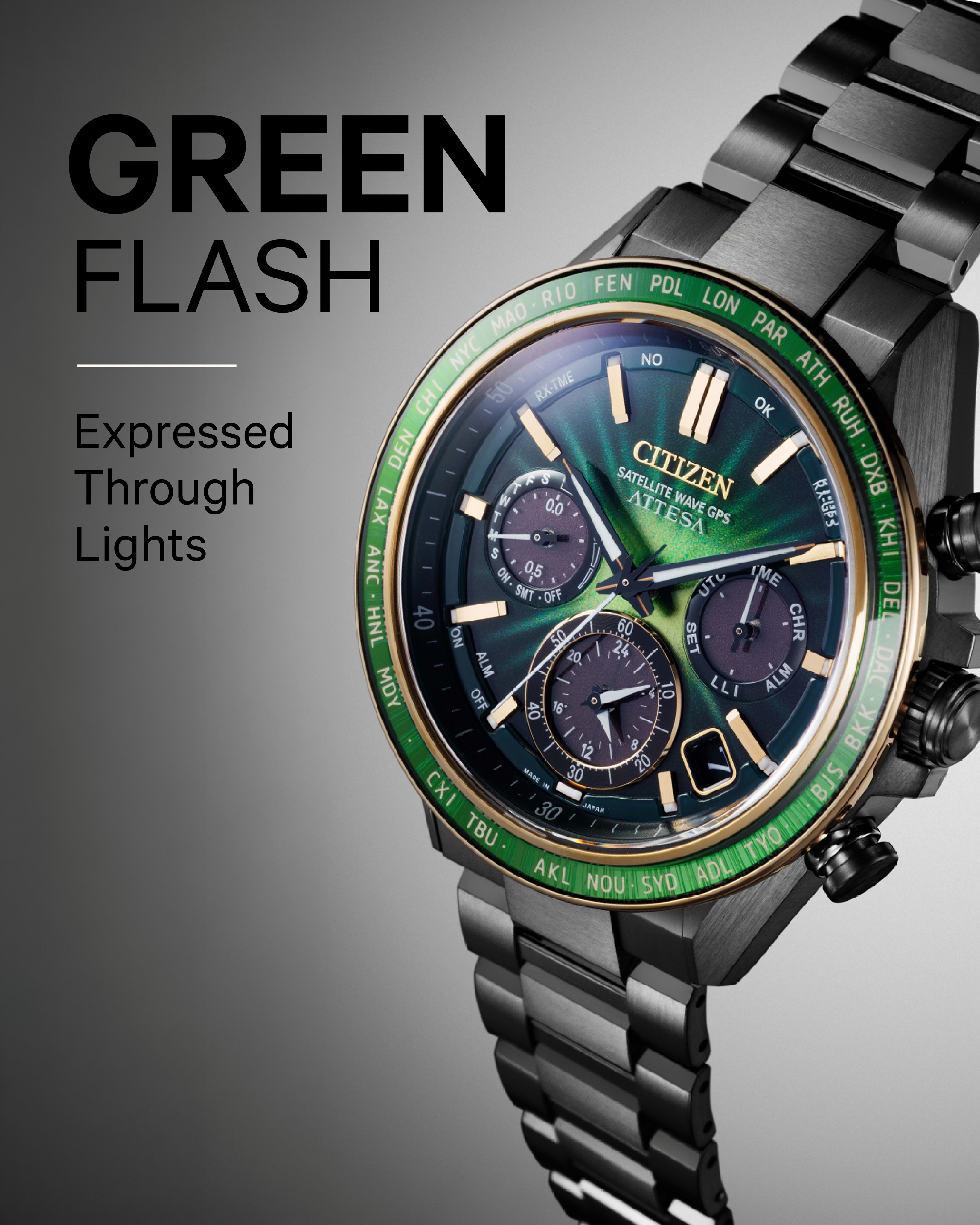 チャピー様 The design of the CC4084-83Z translates the green flash into