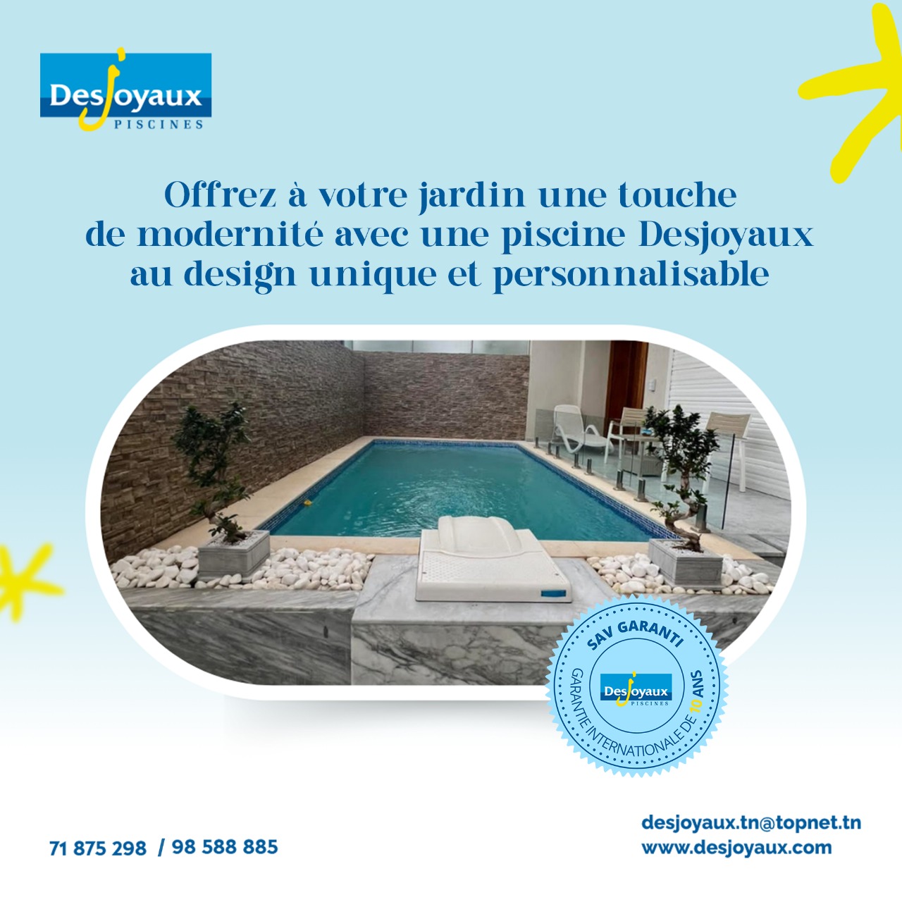 Piscines Desjoyaux Tunisie - 📣 𝐏𝐢𝐬𝐜𝐢𝐧𝐞𝐬 𝐃𝐞𝐬𝐣𝐨𝐲𝐚𝐮𝐱 : 𝐥'𝐡𝐚𝐫𝐦𝐨𝐧𝐢𝐞 𝐝'𝐮𝐧 ...