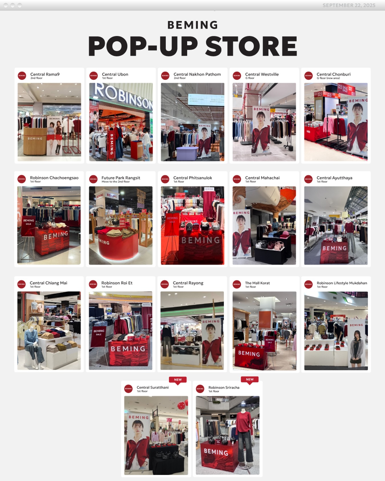 Beming.bkk - BEMING POP-UP STORE พบกับคอลเลกชันล่าสุดได้ที่สาขาใกล้บ้าน ...