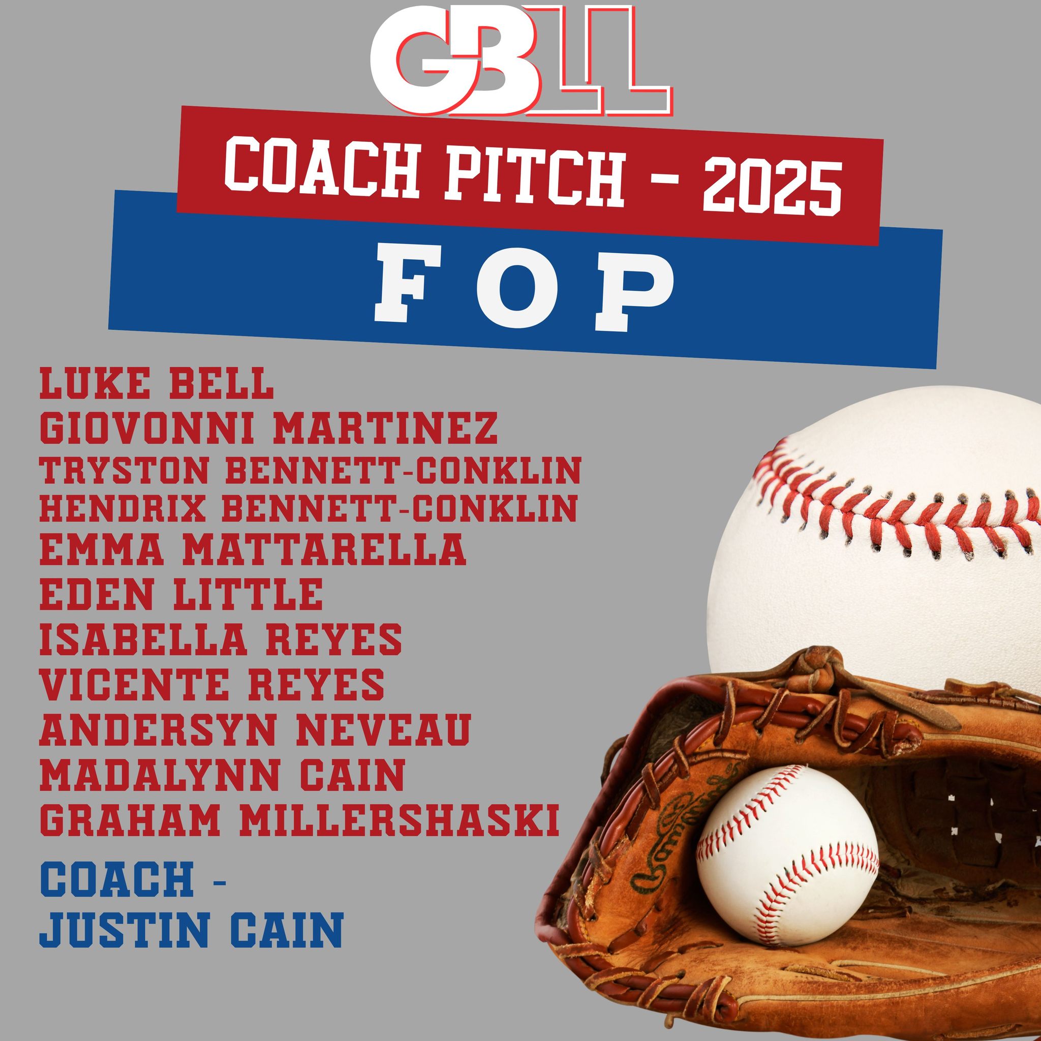 Greater - Introducing our FOP Coach Pitch team for 2025! ⚾ ️🩶 ️⚾ Thank ...