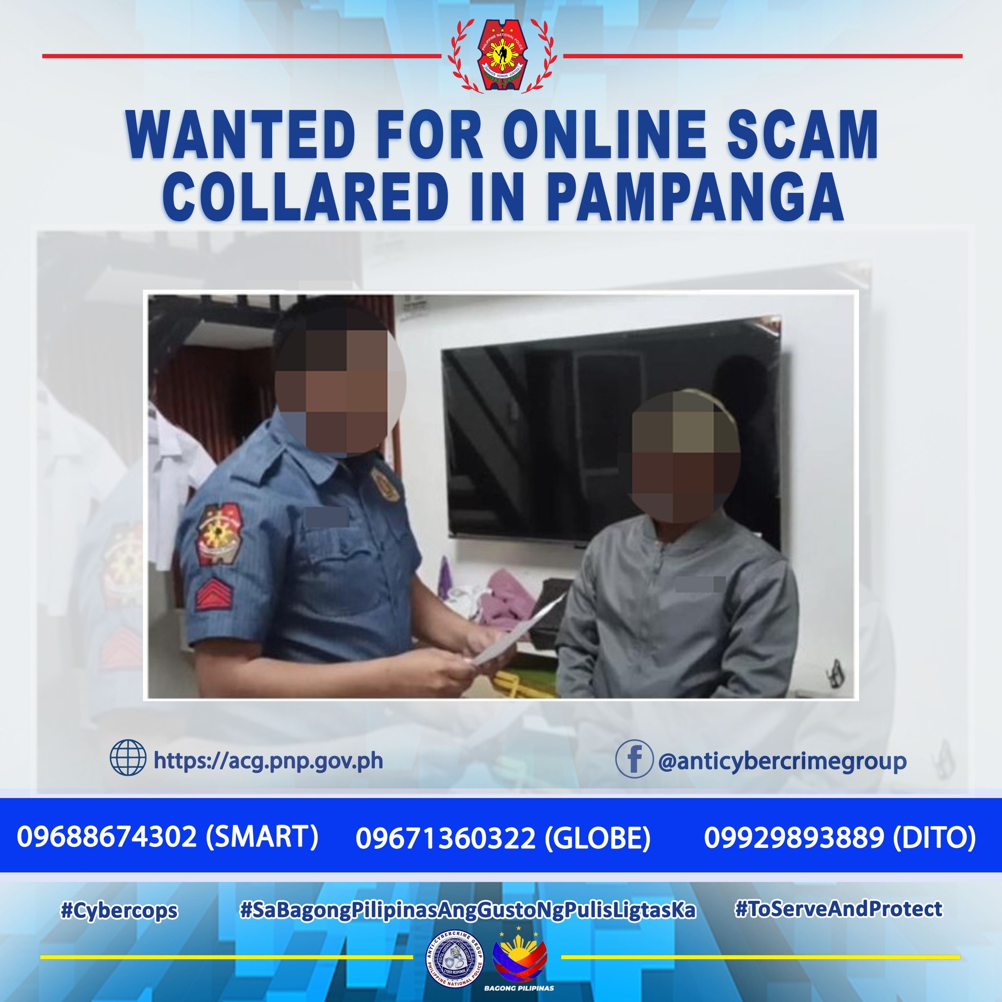 PNP - PNP ACG SMC No. 361 𝐖𝐚𝐧𝐭𝐞𝐝 𝐟𝐨𝐫 𝐎𝐧𝐥𝐢𝐧𝐞 𝐒𝐜𝐚𝐦 𝐂𝐨𝐥𝐥𝐚𝐫𝐞𝐝 𝐢𝐧 𝐏𝐚𝐦𝐩𝐚𝐧𝐠𝐚 ...