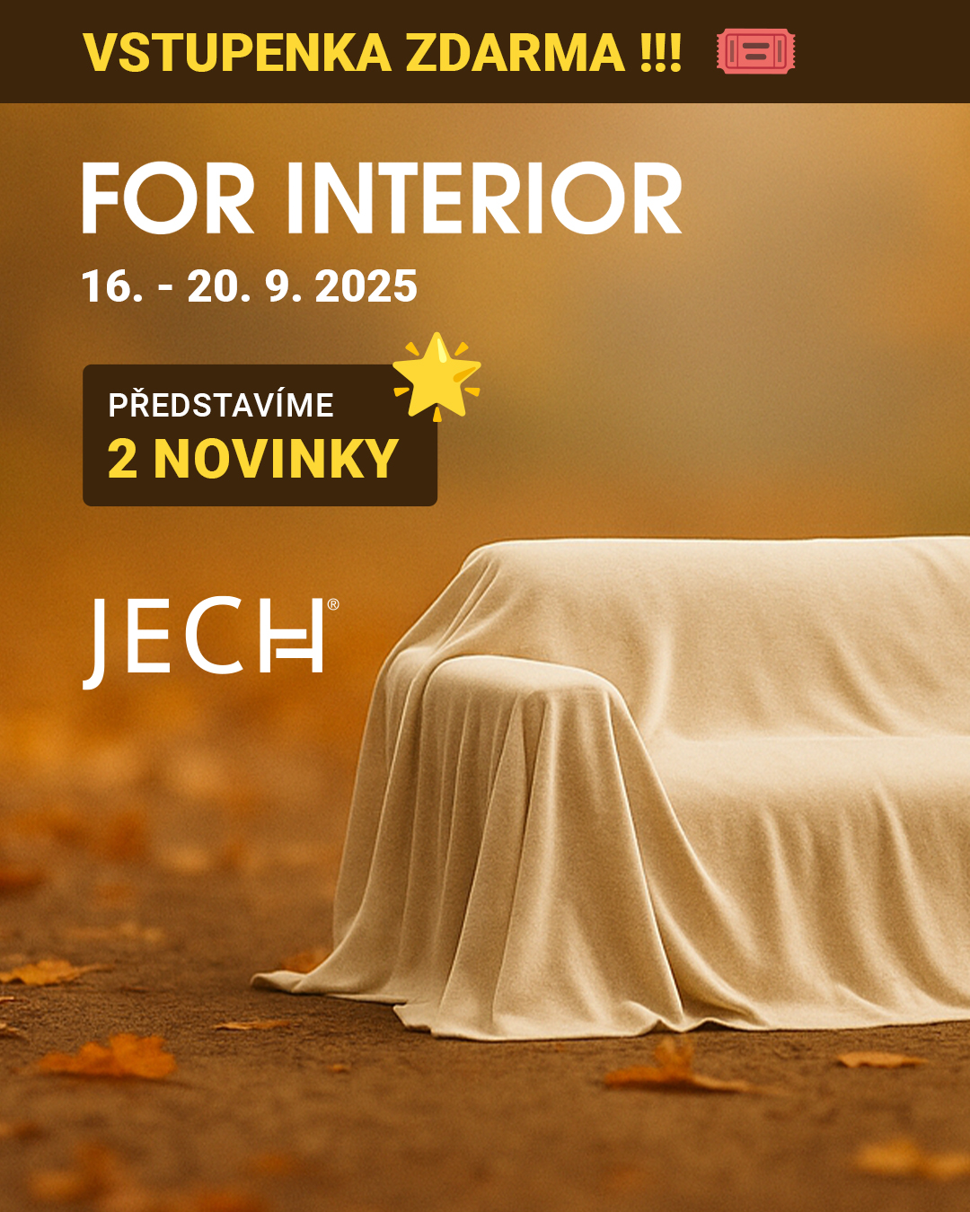 🍂 Zveme vás na podzimní veletrh... - JECH - sedací soupravy | Facebook