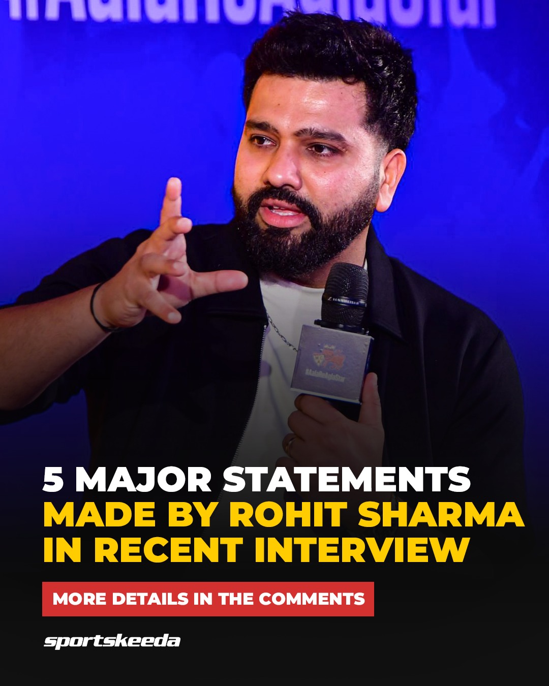 Sportskeeda - Some key statements made by Hitman after his Test ...