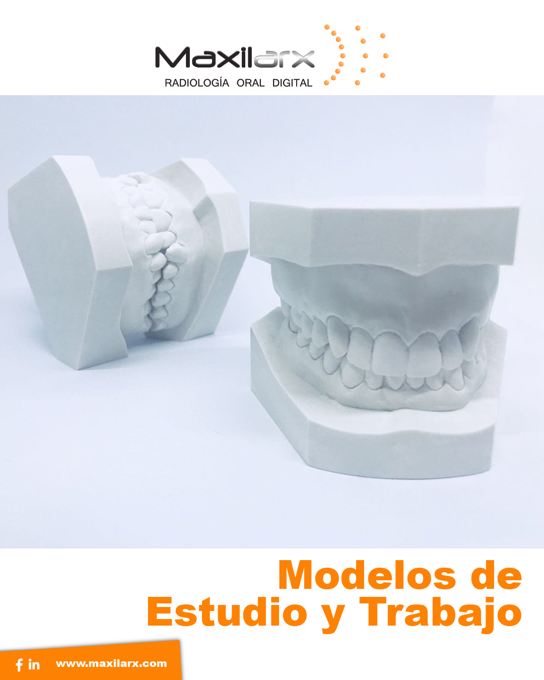 Los #modelos de estudio... - Maxilarx Radiología Oral Digital