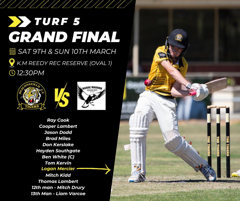 🏆⚫️🟡 GRAND FINAL TEAM ⚫️🟡🏆... - Beaconsfield Cricket Club