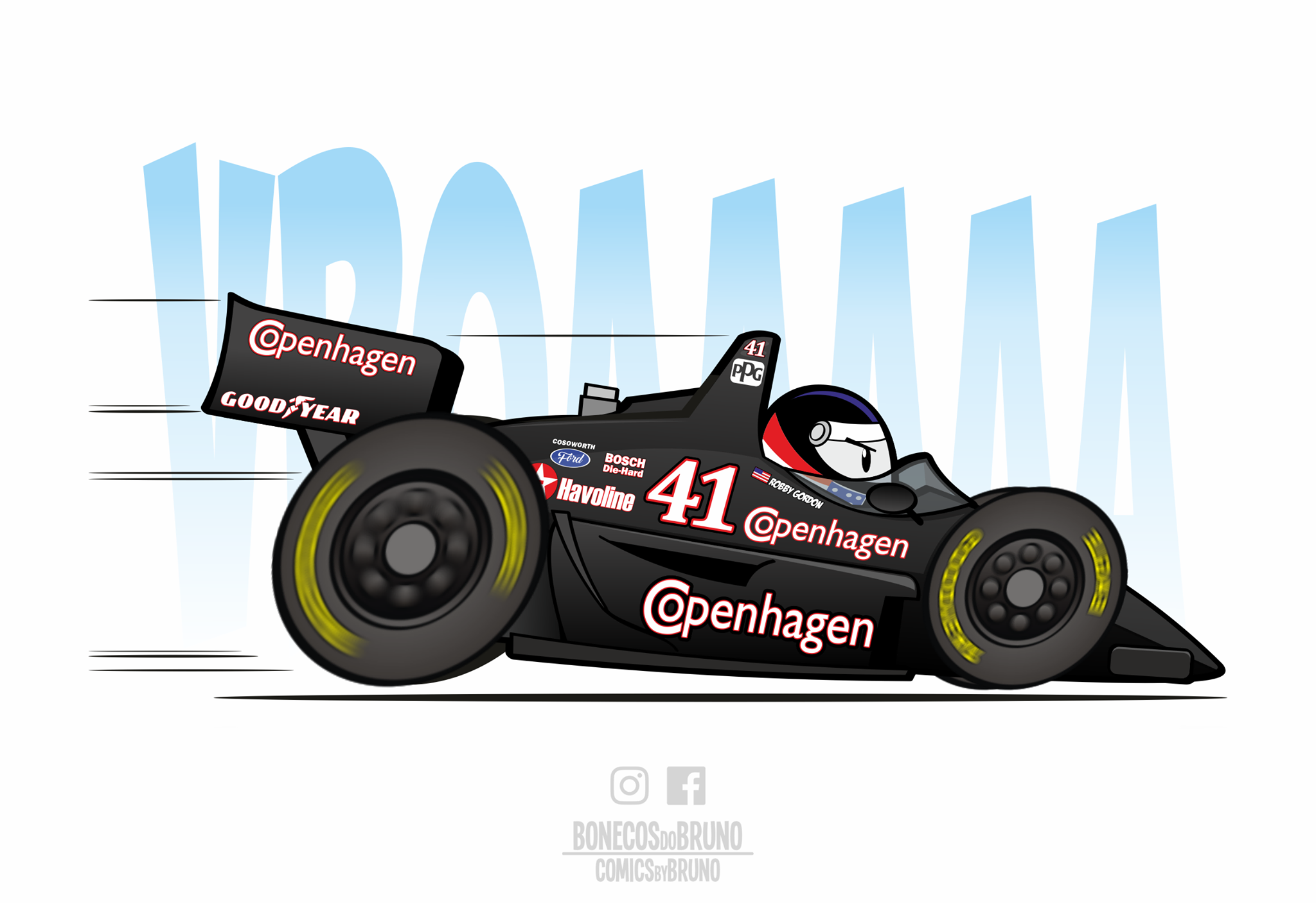 1996, Walker Racing Robby Gordon - CART / Mike Groff - IRL