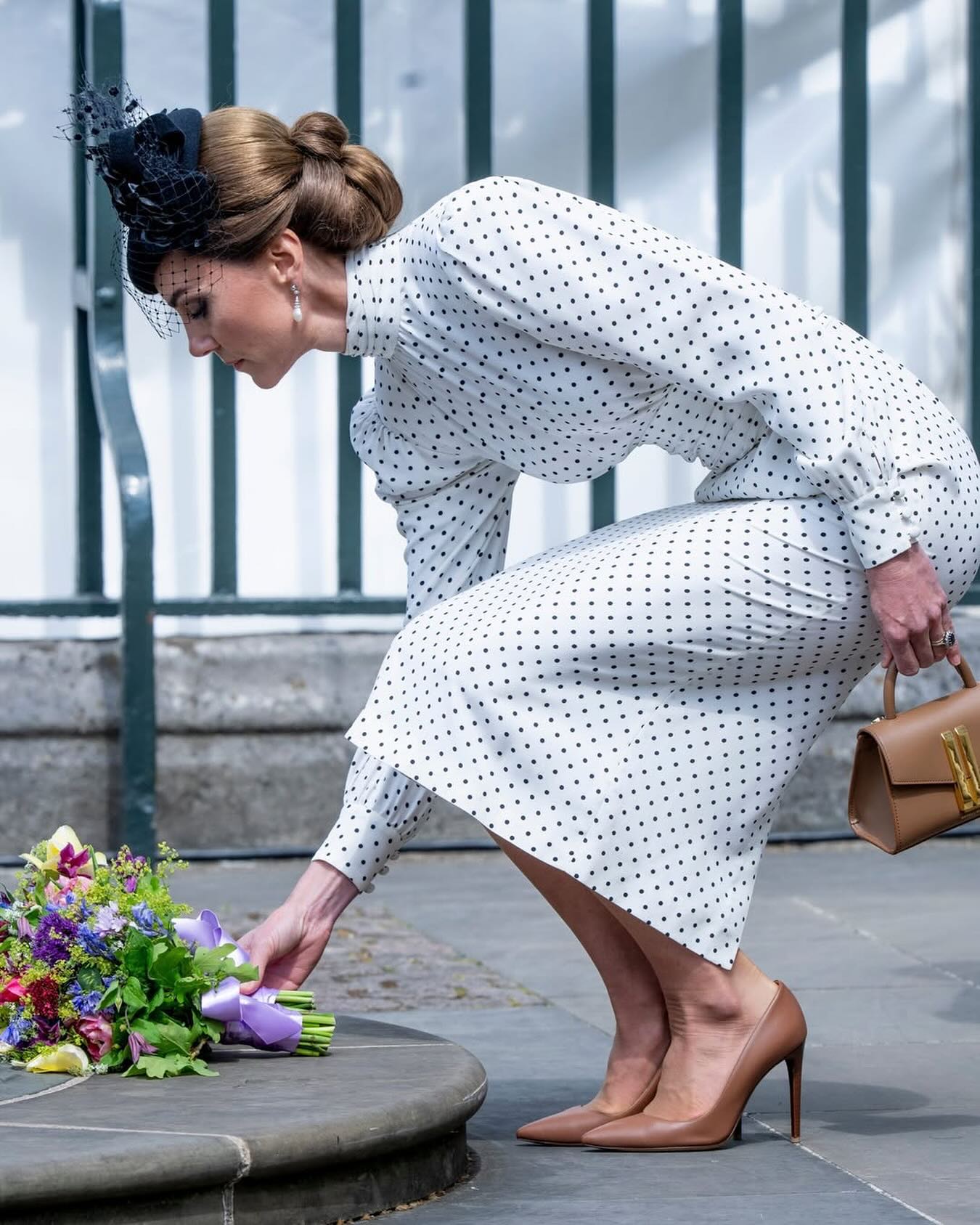 kate middleton blue polka dot dress The Princess of Wales, Middleton, at the 80th anniversary of VE day in London, is wearing a Alessandra Rich dress. Discover in stores and online. #SplashBoutiques #AlessandraRich #KateMiddleton #PrincessofWales At wimbledon Select your size:11.5 dissh_size_group:14 Lulus | Navy Blue