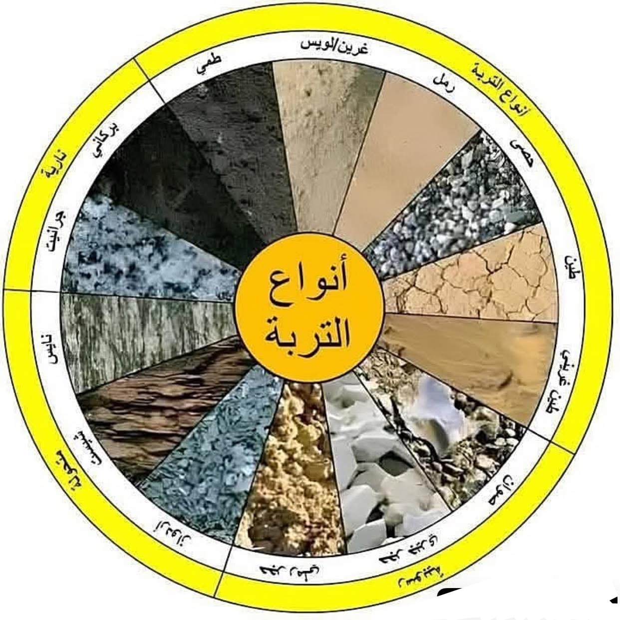 DSE - #أنواع_التربة_Soil_Textures 🌵 طمي (Loam ): تربة تتكون من مزيج ...