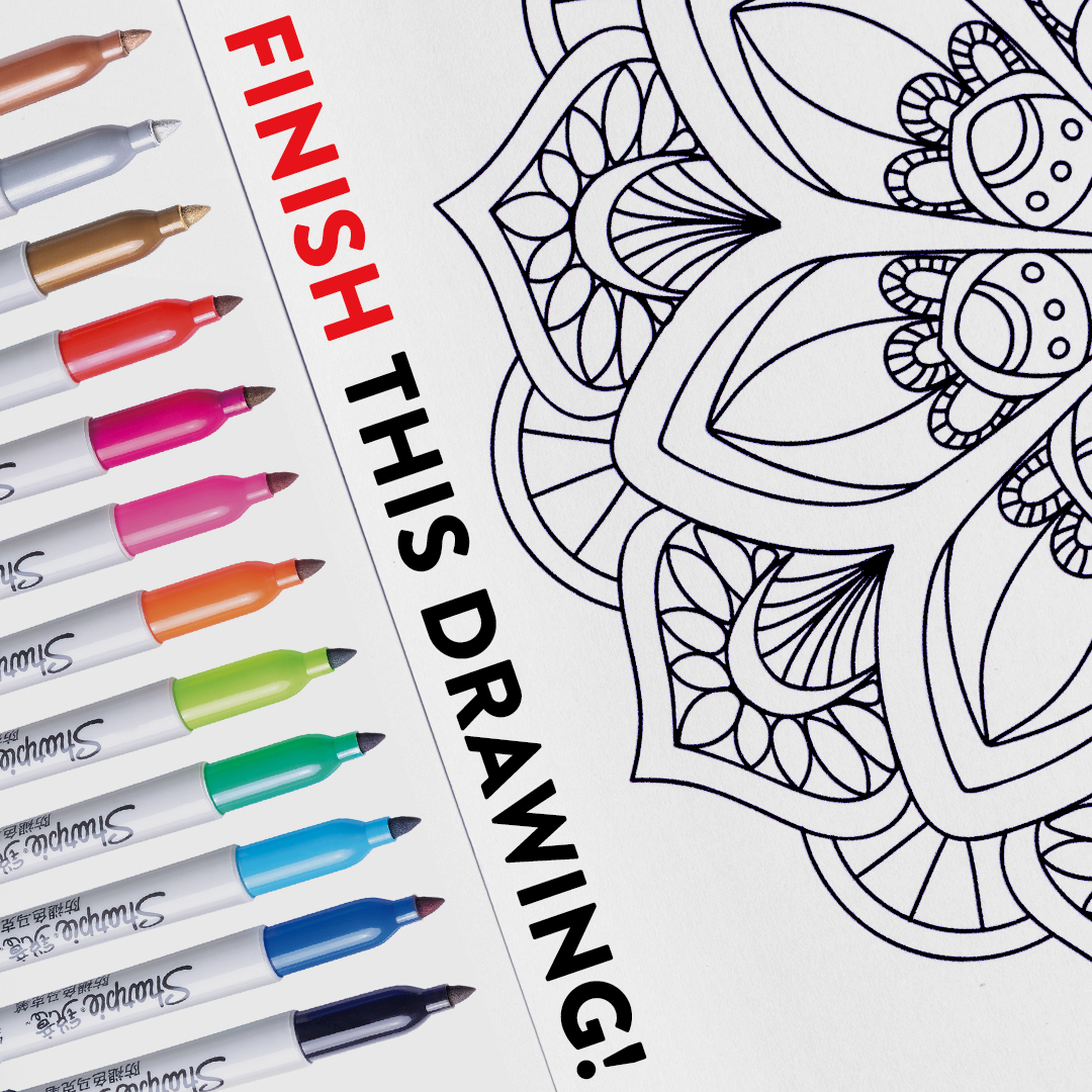 Sharpie - Time to Doodle! 🎨 Take our Sharpie Drawing Challenge - grab a ...