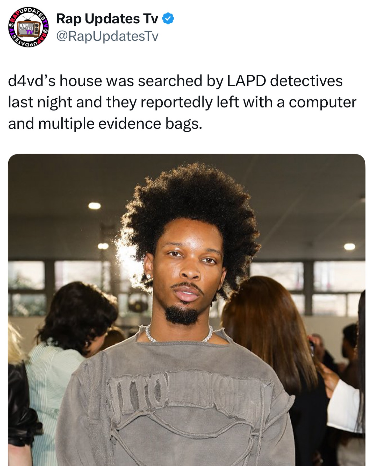 Rap - According to TMZ, LAPD detectives searched #d4vd’s managers house ...