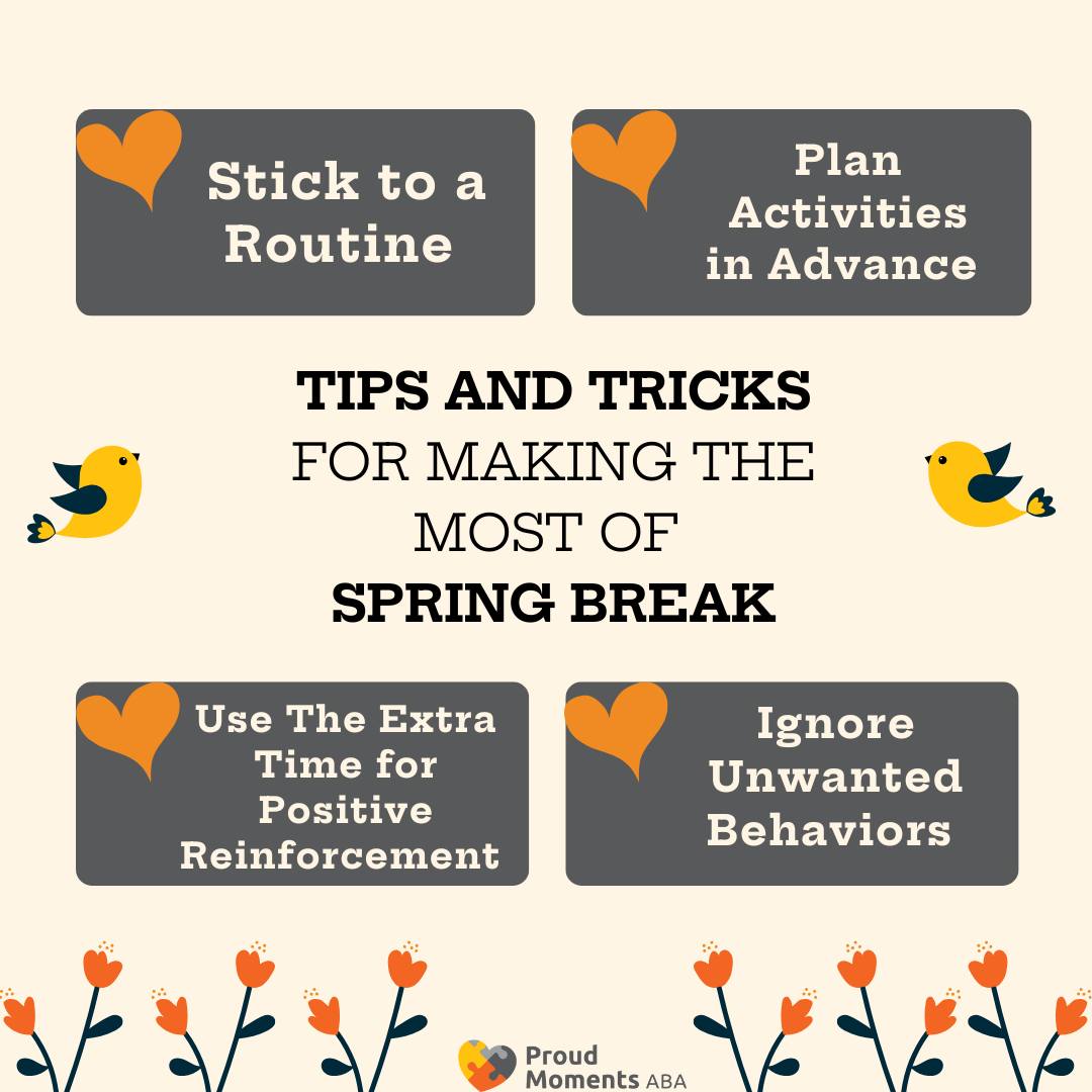 🌸 Spring Break is here! 🌸 While it’s a... - Proud Moments ABA | Facebook