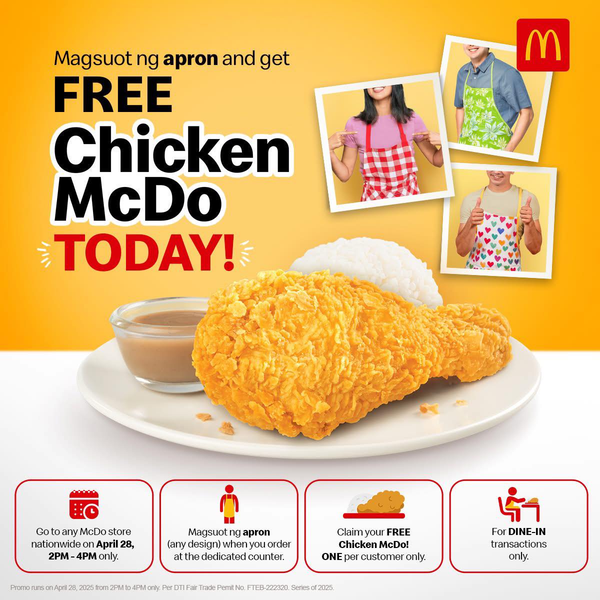 McDonald's - Now serving the latest chika: ang Chicken McDo mo ay libre ...