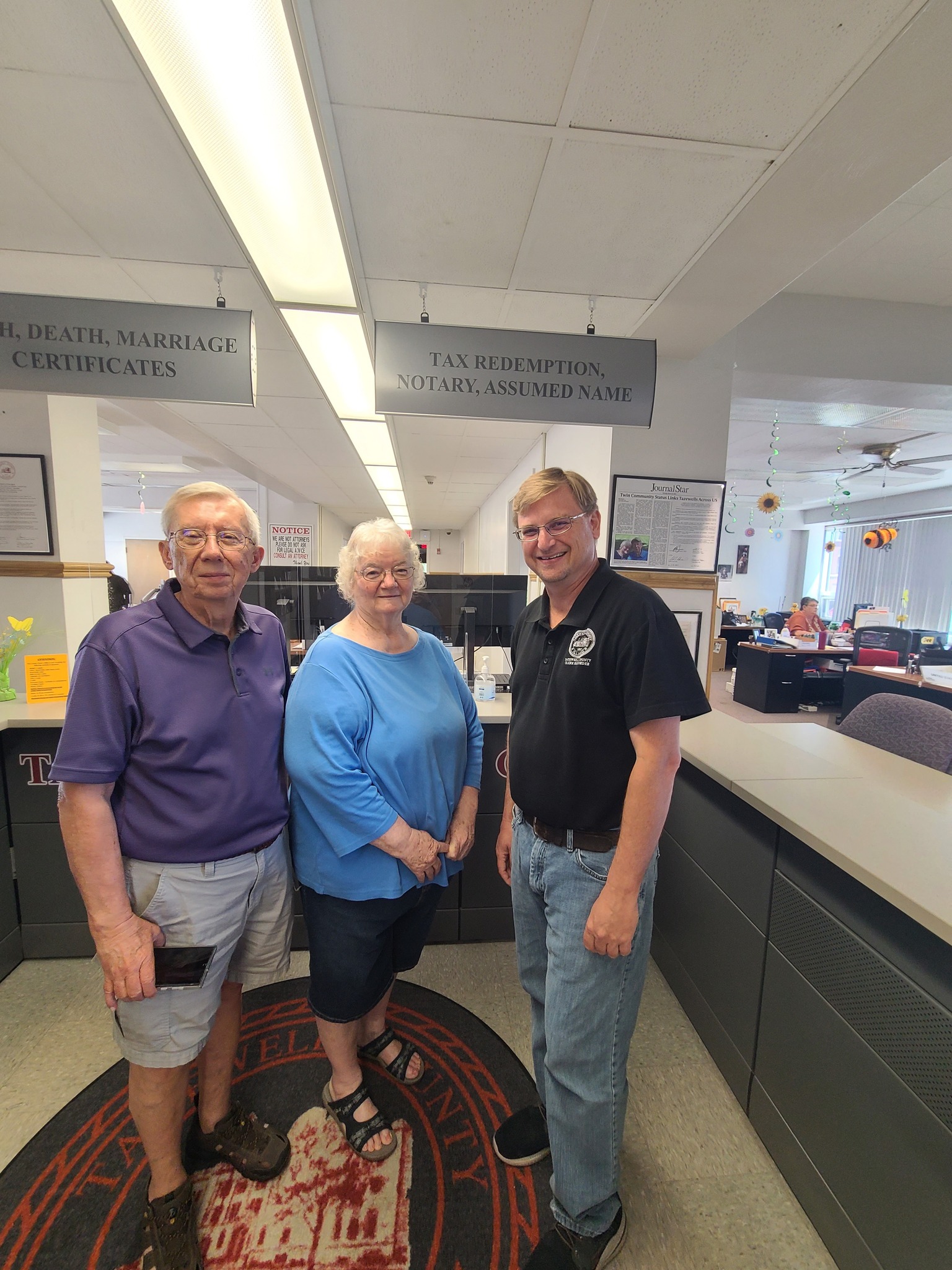 Tazewell - The Tazewell County Clerk & Recorder of Deeds Office was ...
