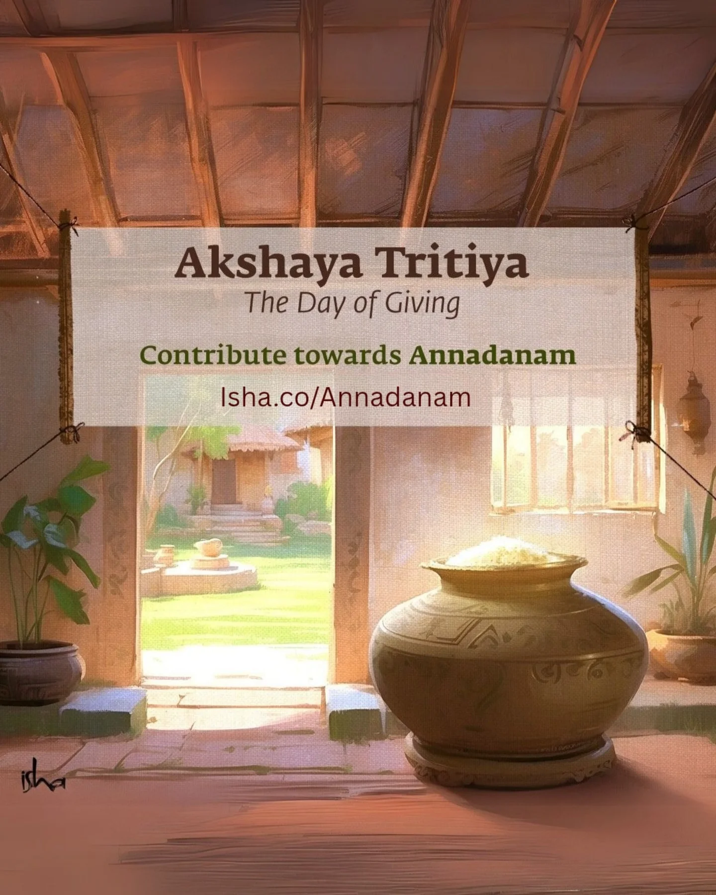 Isha Foundation - Celebrate the spirit of Akshaya Tritiya,... | Facebook