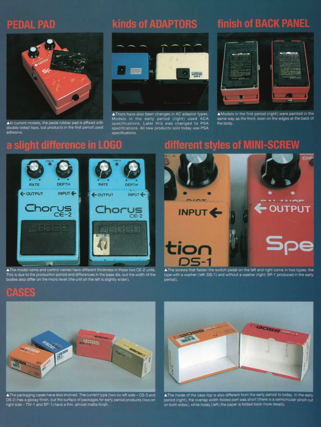 What's the difference between Boss RV-3 grey and pink labels?