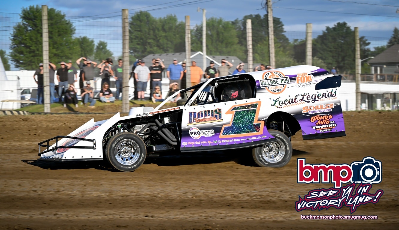 Buck - The Reaper about to take the track for heat race action at the ...