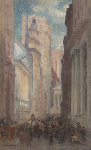 Tableau Déco - Vue De New York Par Colin Campbell Cooper - Toile Sur Cadre - Neuf